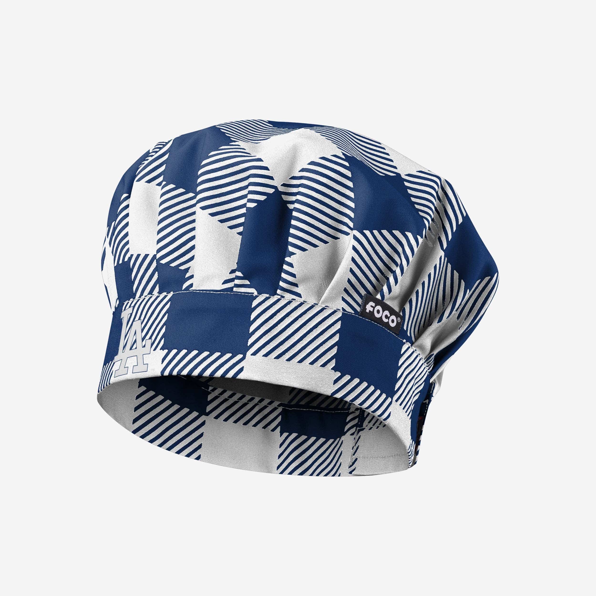 Los Angeles Dodgers Plaid Chef Hat