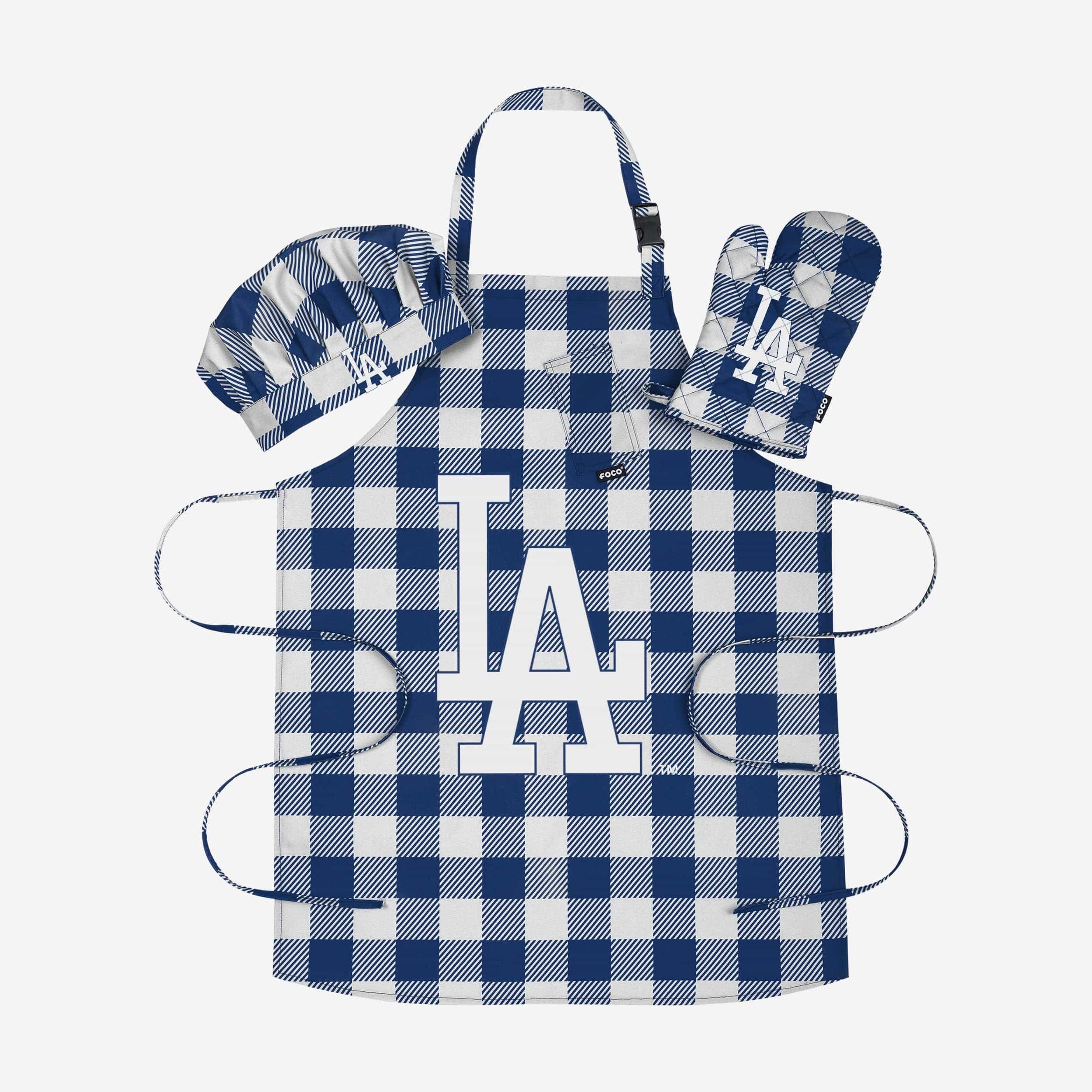 Los Angeles Dodgers Plaid Chef Set