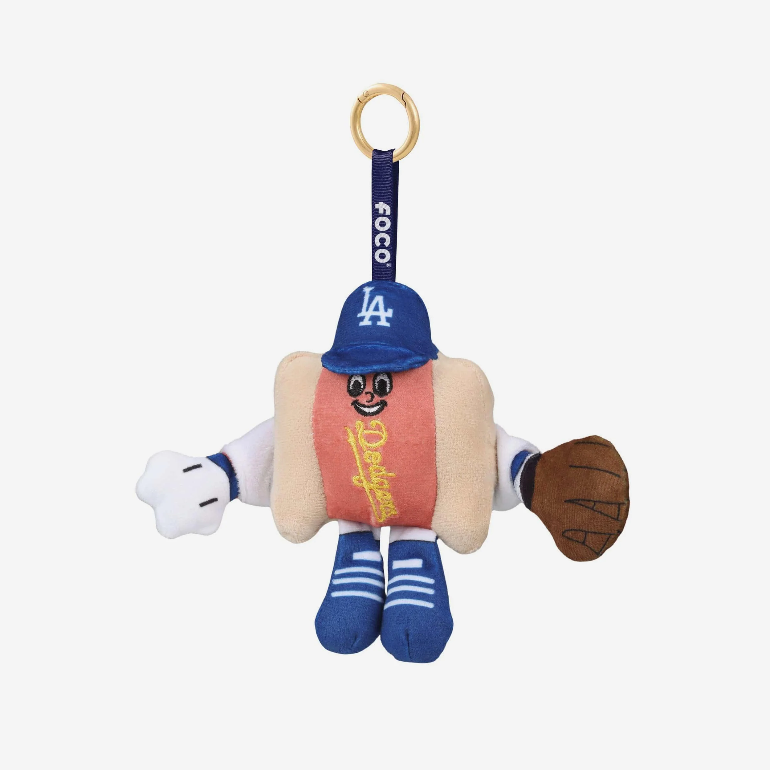Los Angeles Dodgers Plush Food Bag Charm Keychain - Image 3