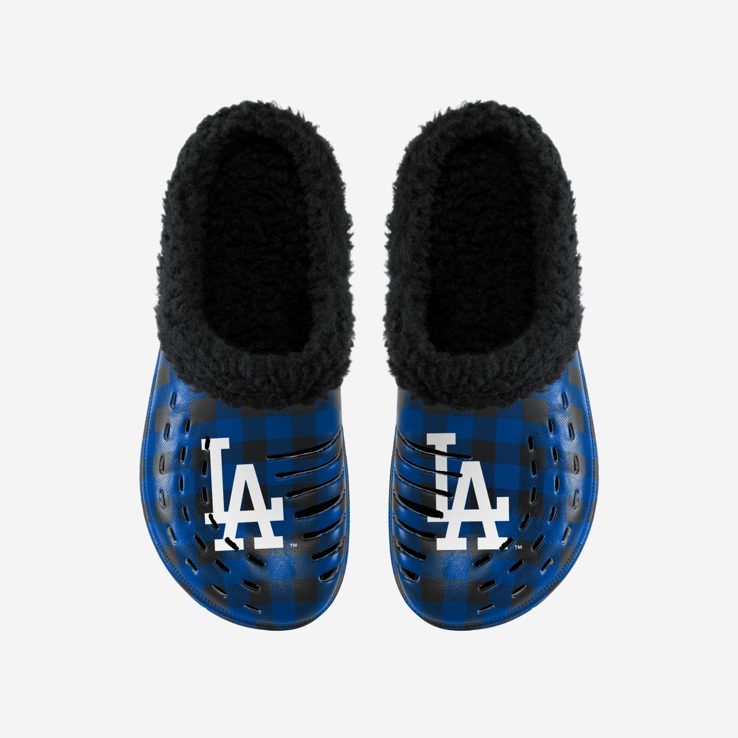 Los Angeles Dodgers Sherpa Lined Buffalo Check Clog - Image 4