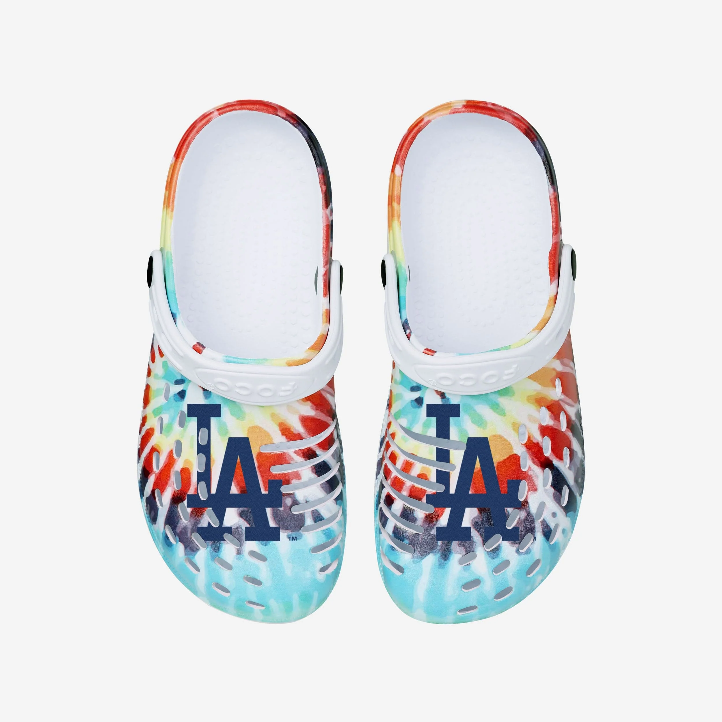 Los Angeles Dodgers Womens Tie-Dye Clog With Strap - Image 4