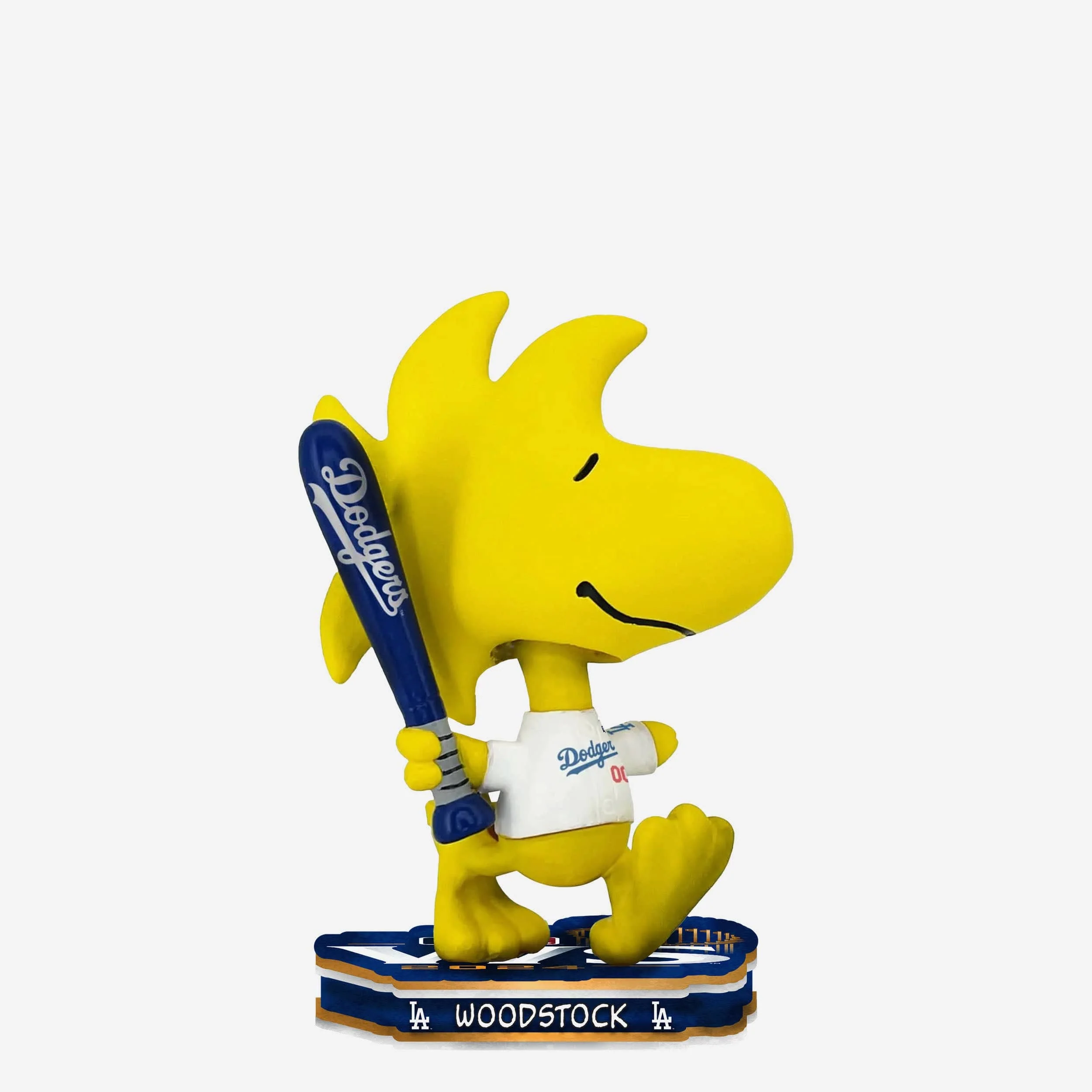 Los Angeles Dodgers Woodstock Peanuts 2024 World Series Mini Bighead Bobblehead