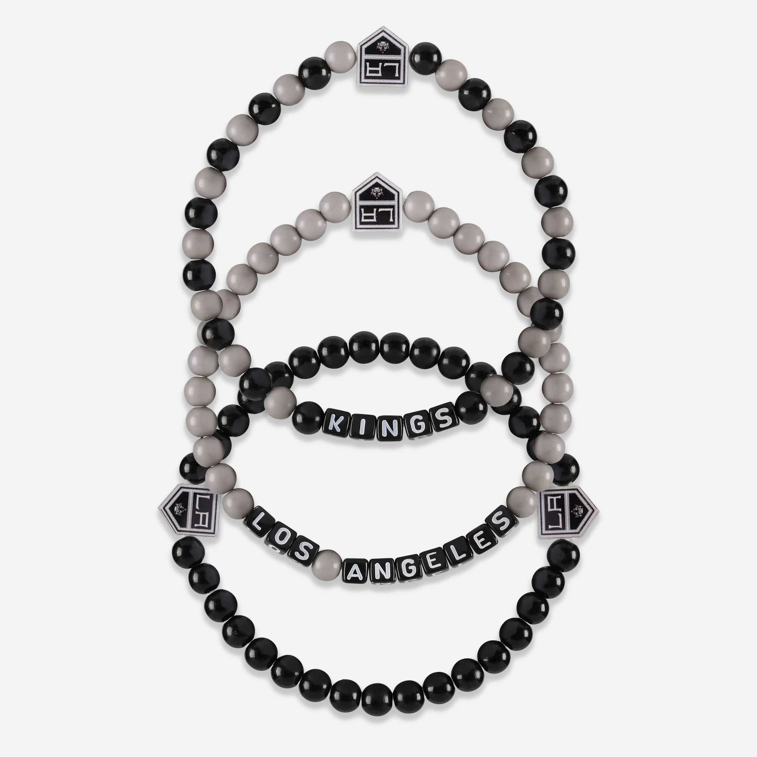 Los Angeles Kings 3 Pack Beaded Friendship Bracelet