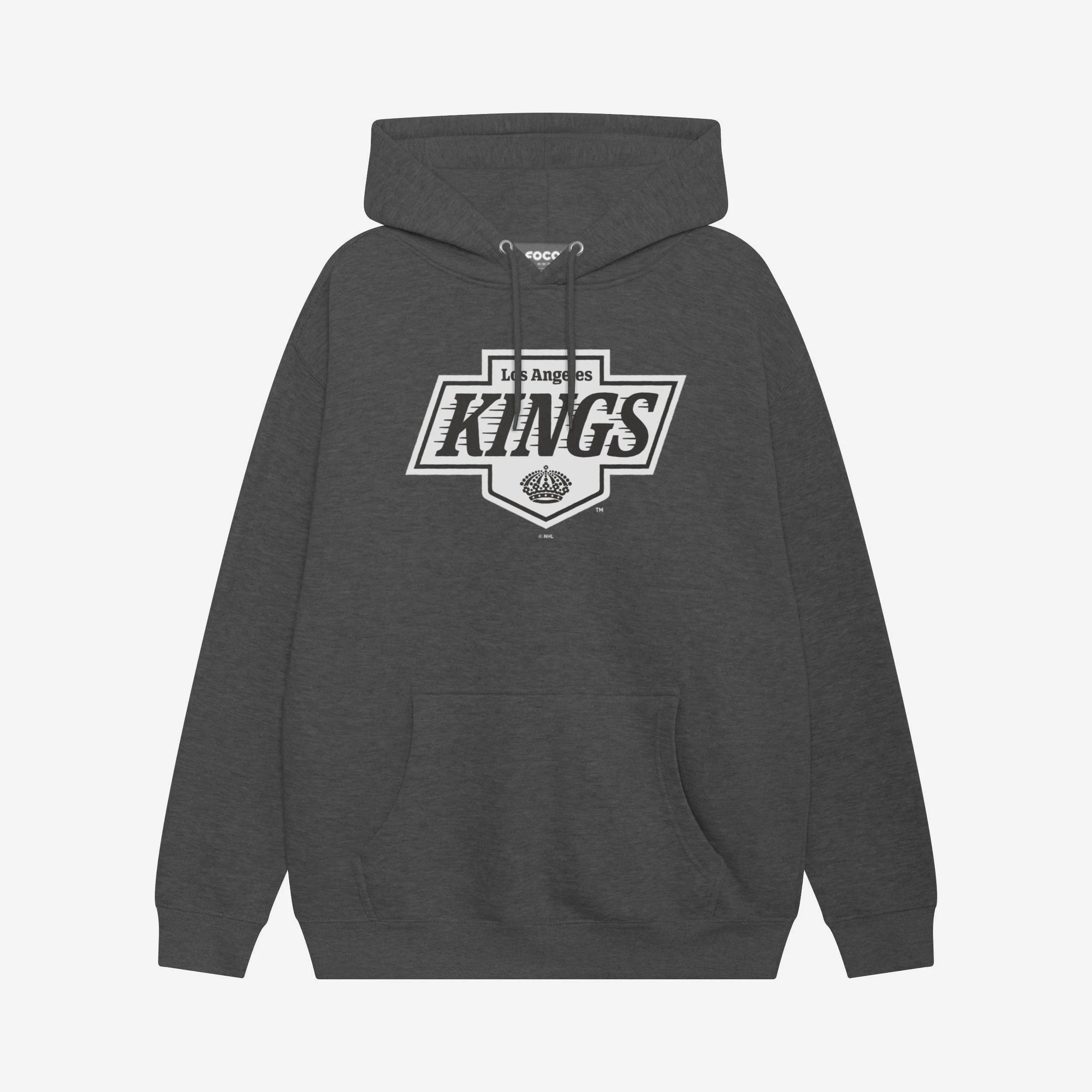 Los Angeles Kings Black & White Primary Logo Hoodie