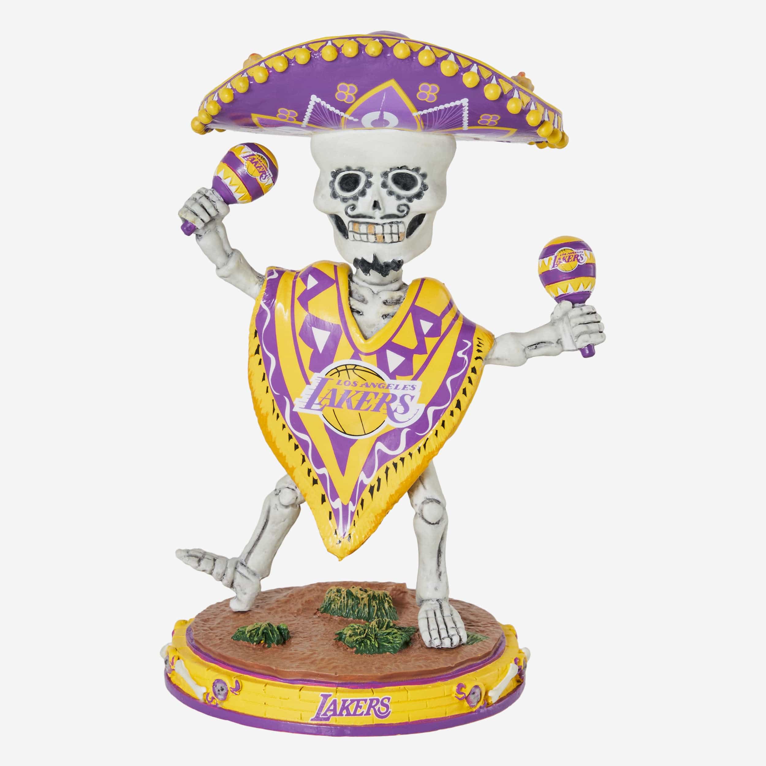 Los Angeles Lakers Calavera Glow in the Dark Bobblehead