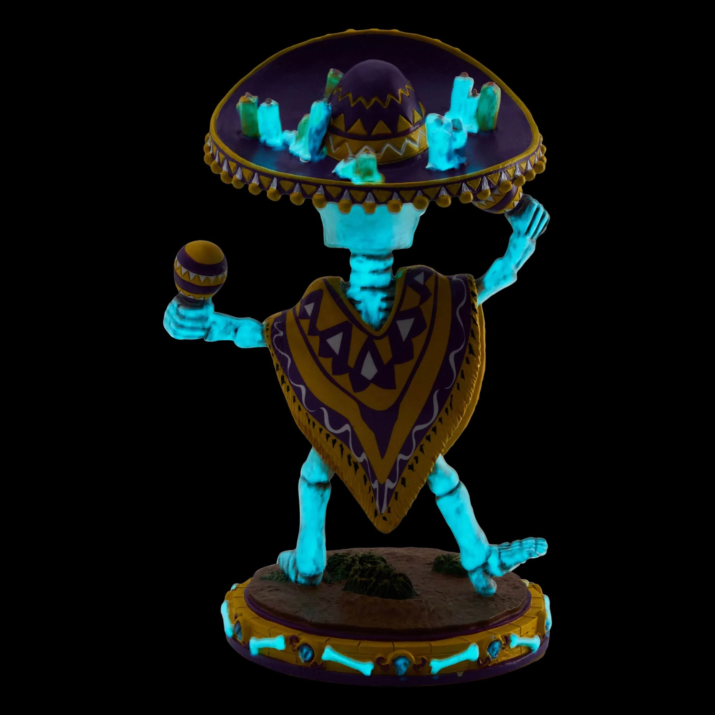 Los Angeles Lakers Calavera Glow in the Dark Bobblehead - Image 7