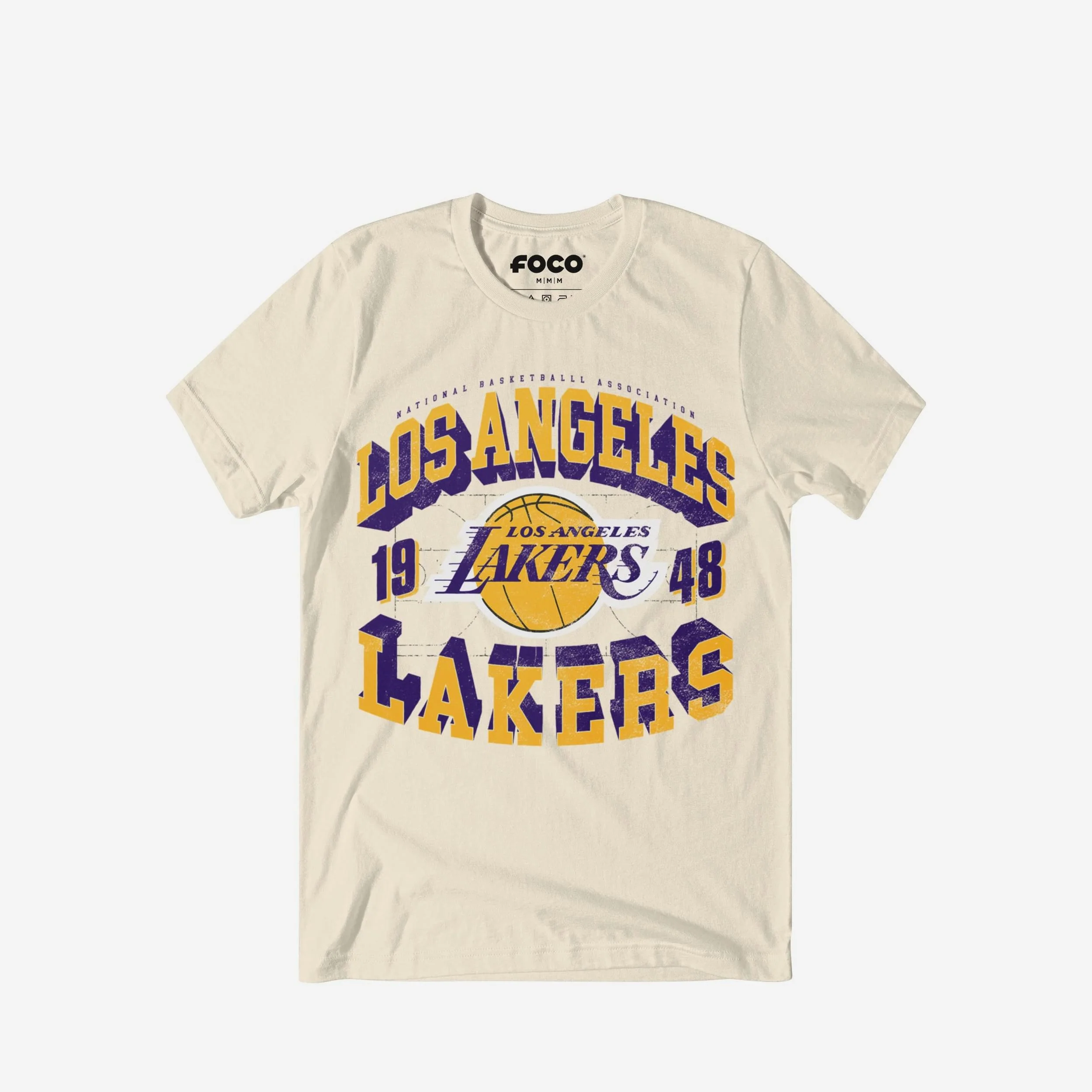 Los Angeles Lakers Court Arched Wordmark T-Shirt