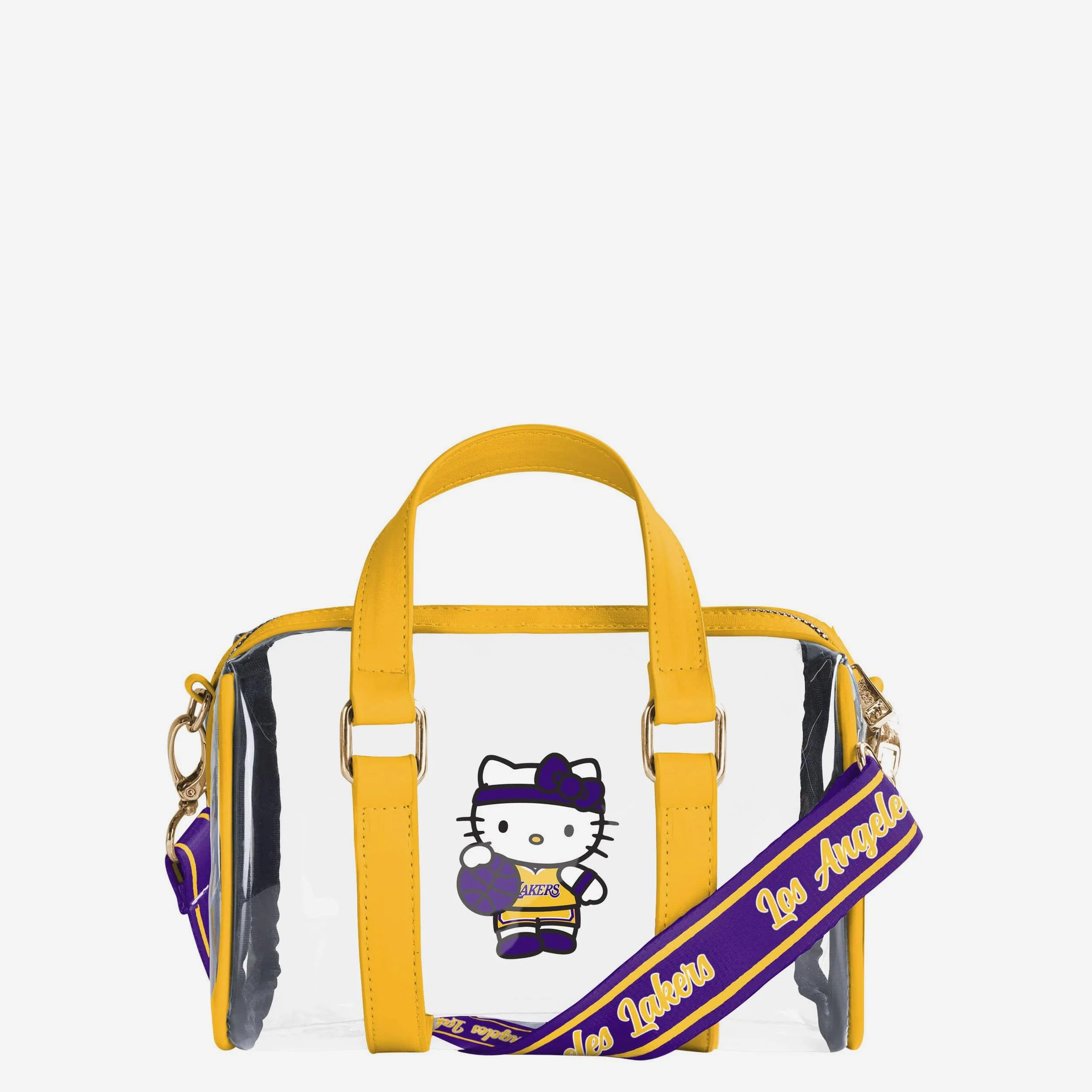 Los Angeles Lakers Hello Kitty® Clear Barrel Bag