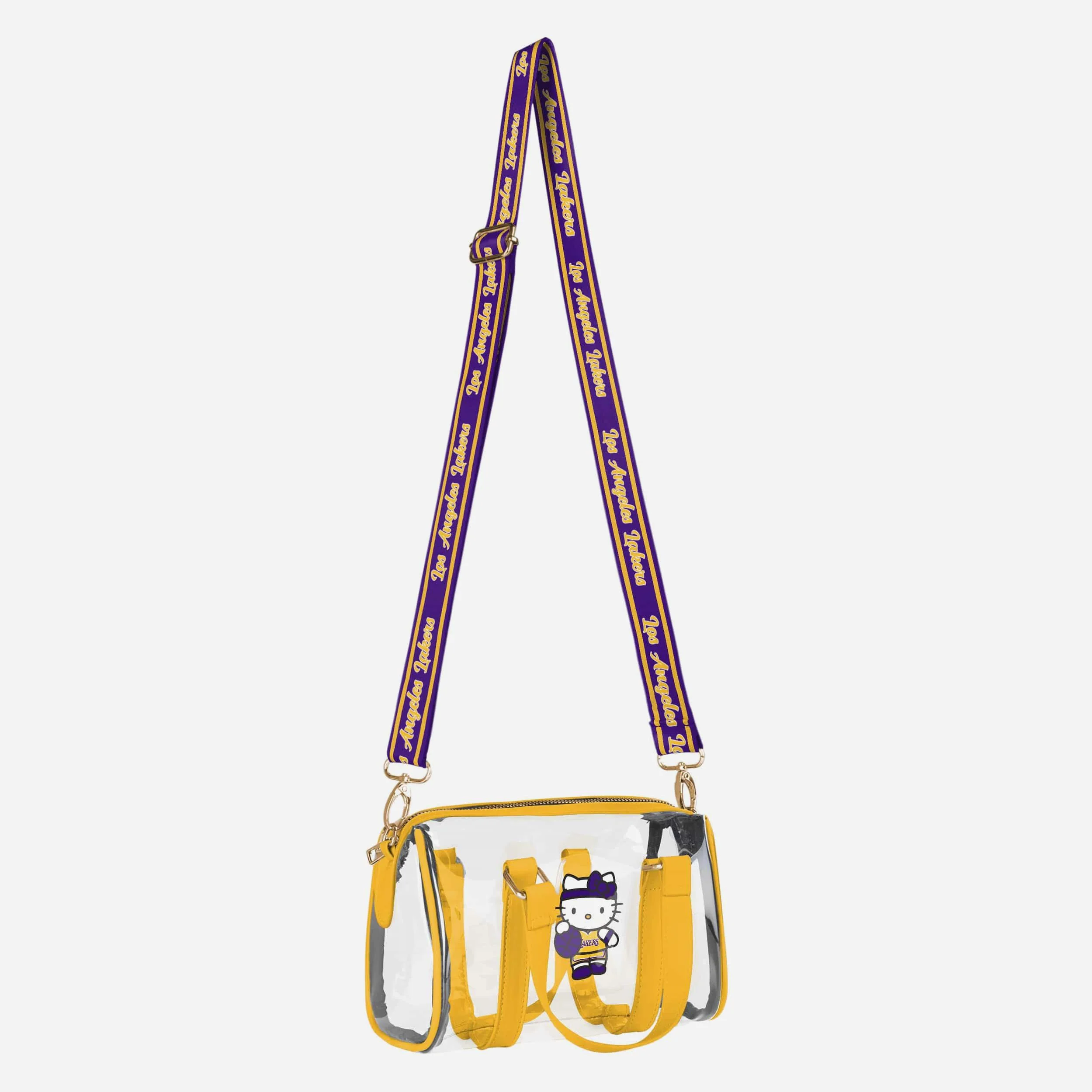 Los Angeles Lakers Hello Kitty® Clear Barrel Bag - Image 2