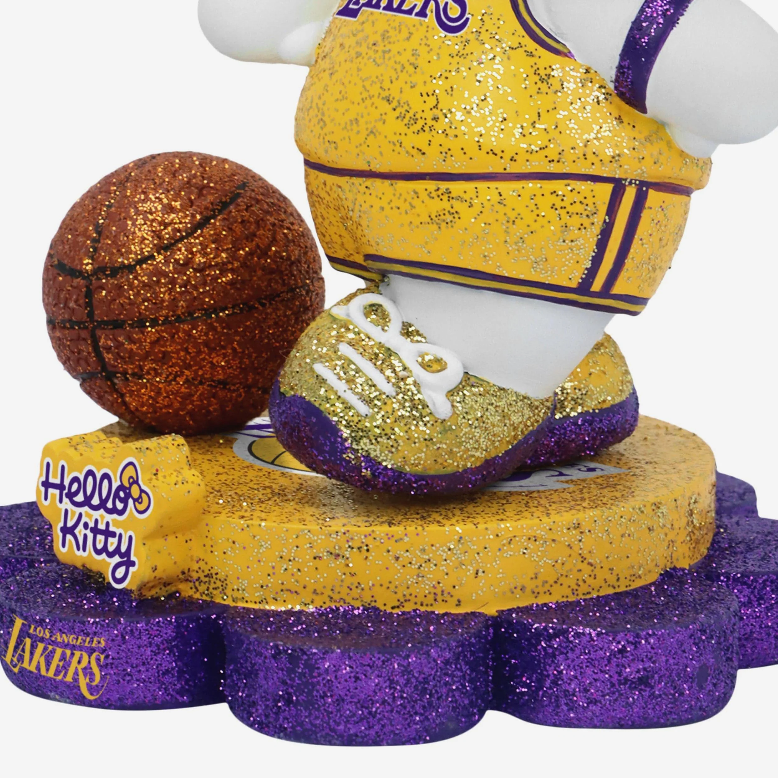 Los Angeles Lakers Hello Kitty® Glitter Mini Bobblehead - Image 3