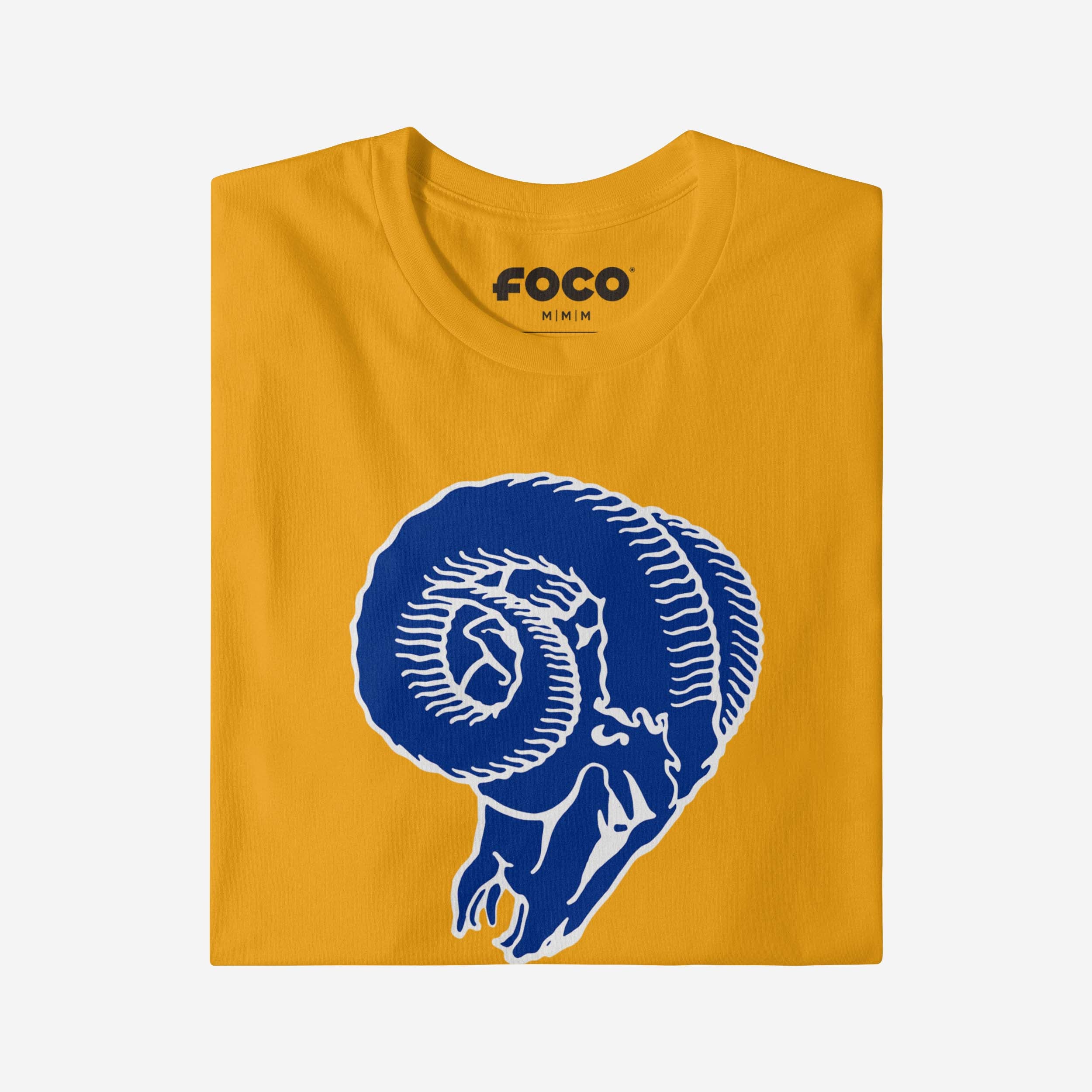 Los Angeles Rams 1966 Retro Logo Long Sleeve T-Shirt - Image 8