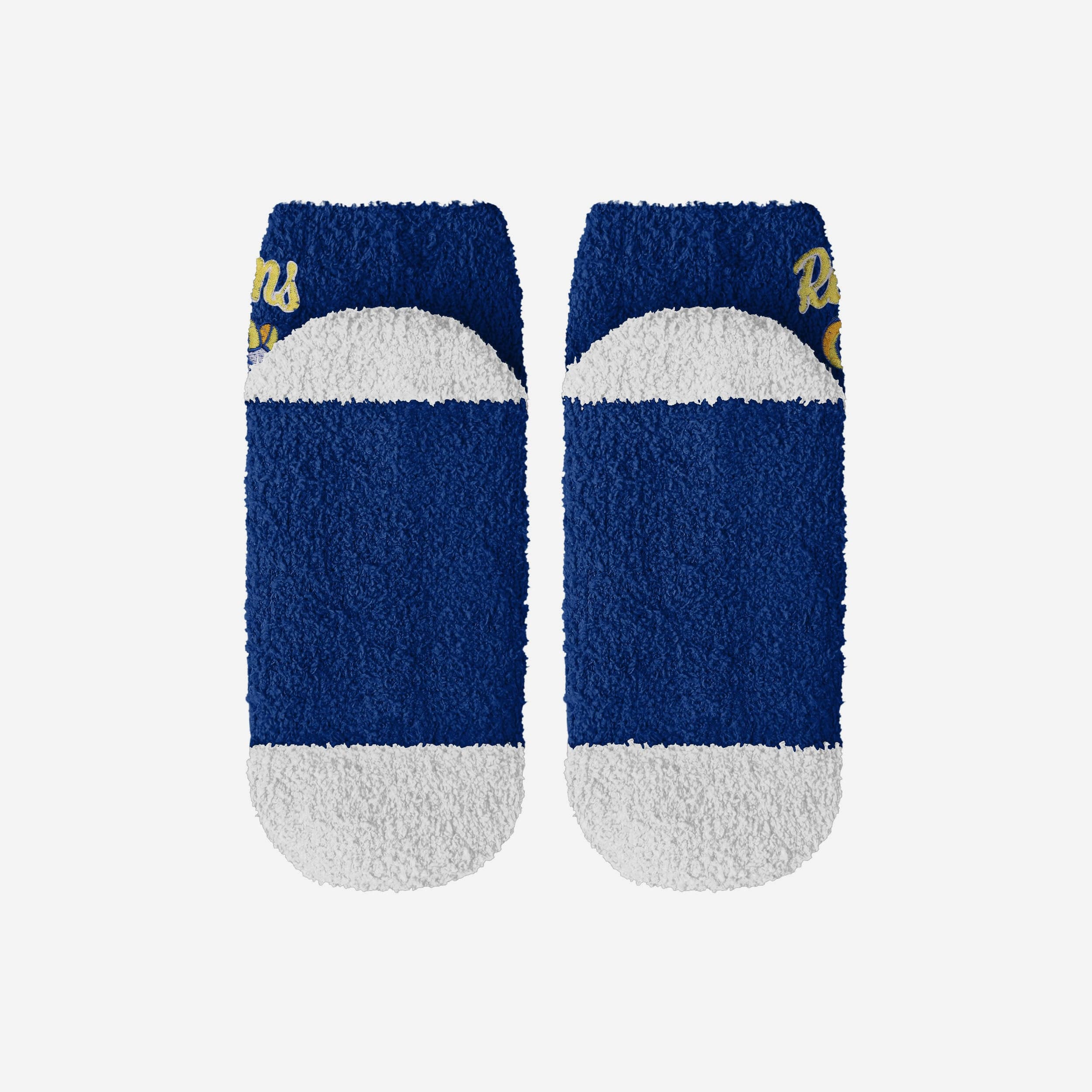 Los Angeles Rams 2 Pack Womens Script Logo Fuzzy Ankle Socks - Image 5
