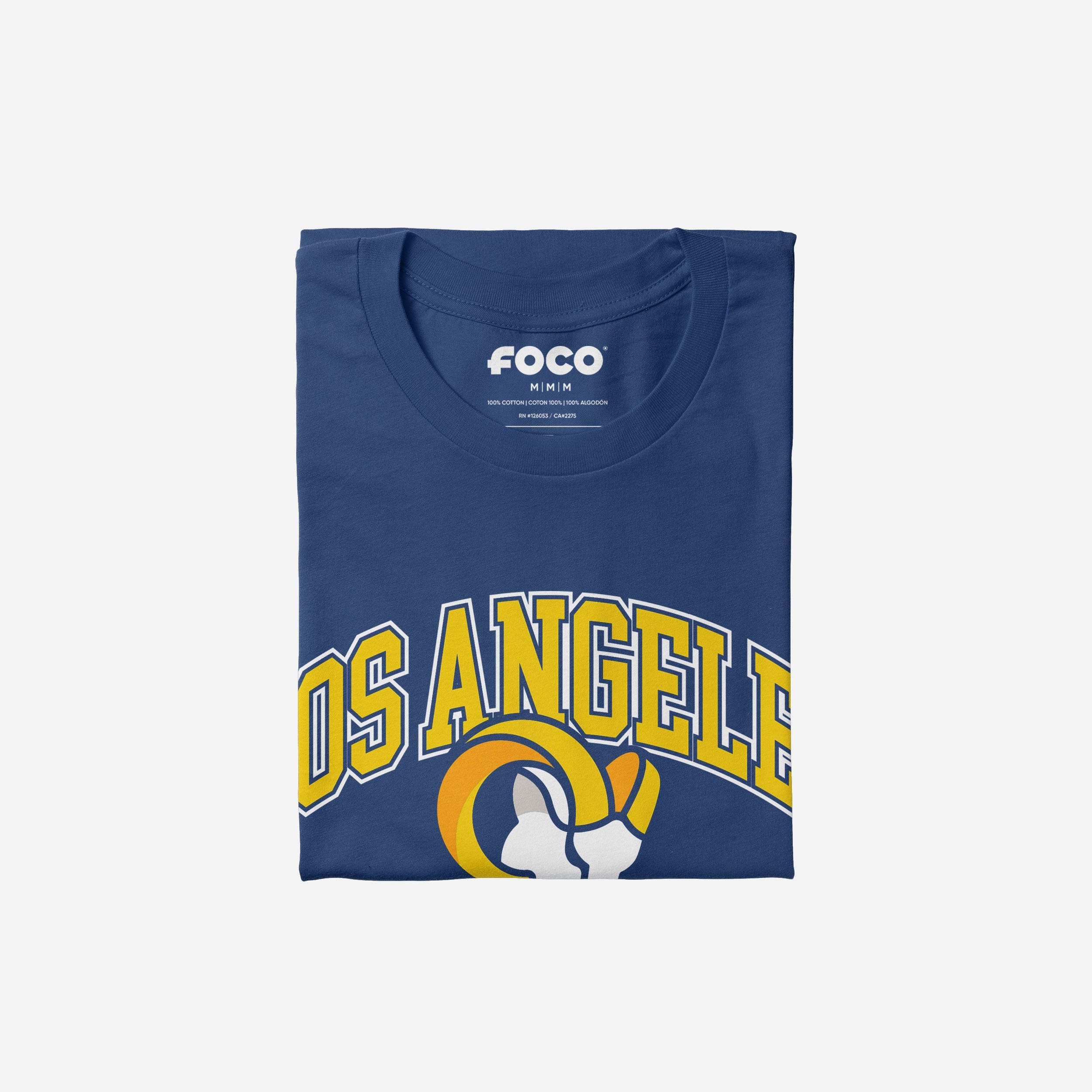 Los Angeles Rams 2020 Retro Arched Wordmark T-Shirt - Image 4
