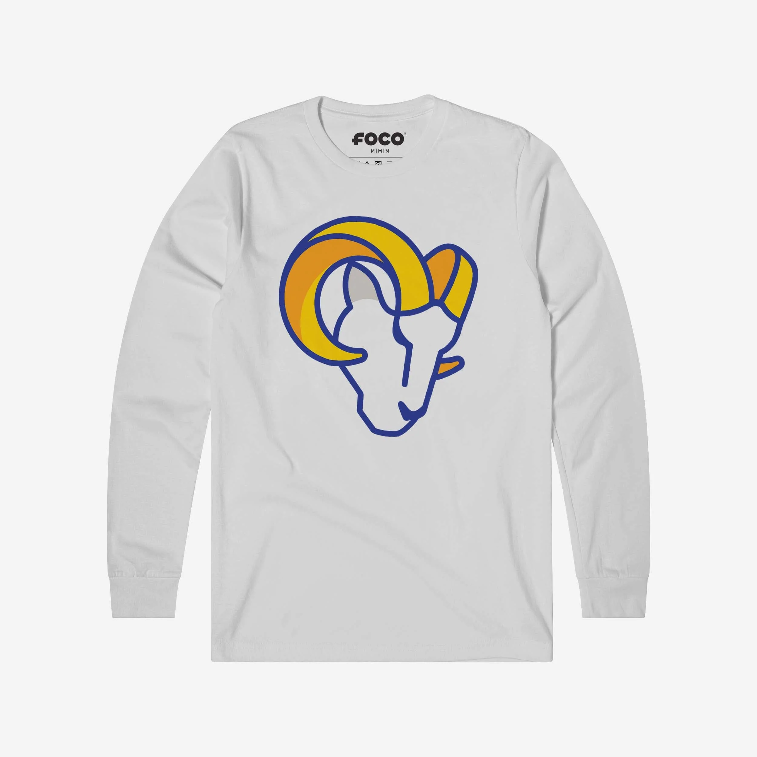 Los Angeles Rams 2020 Retro Primary Logo Long Sleeve T-Shirt - Image 13