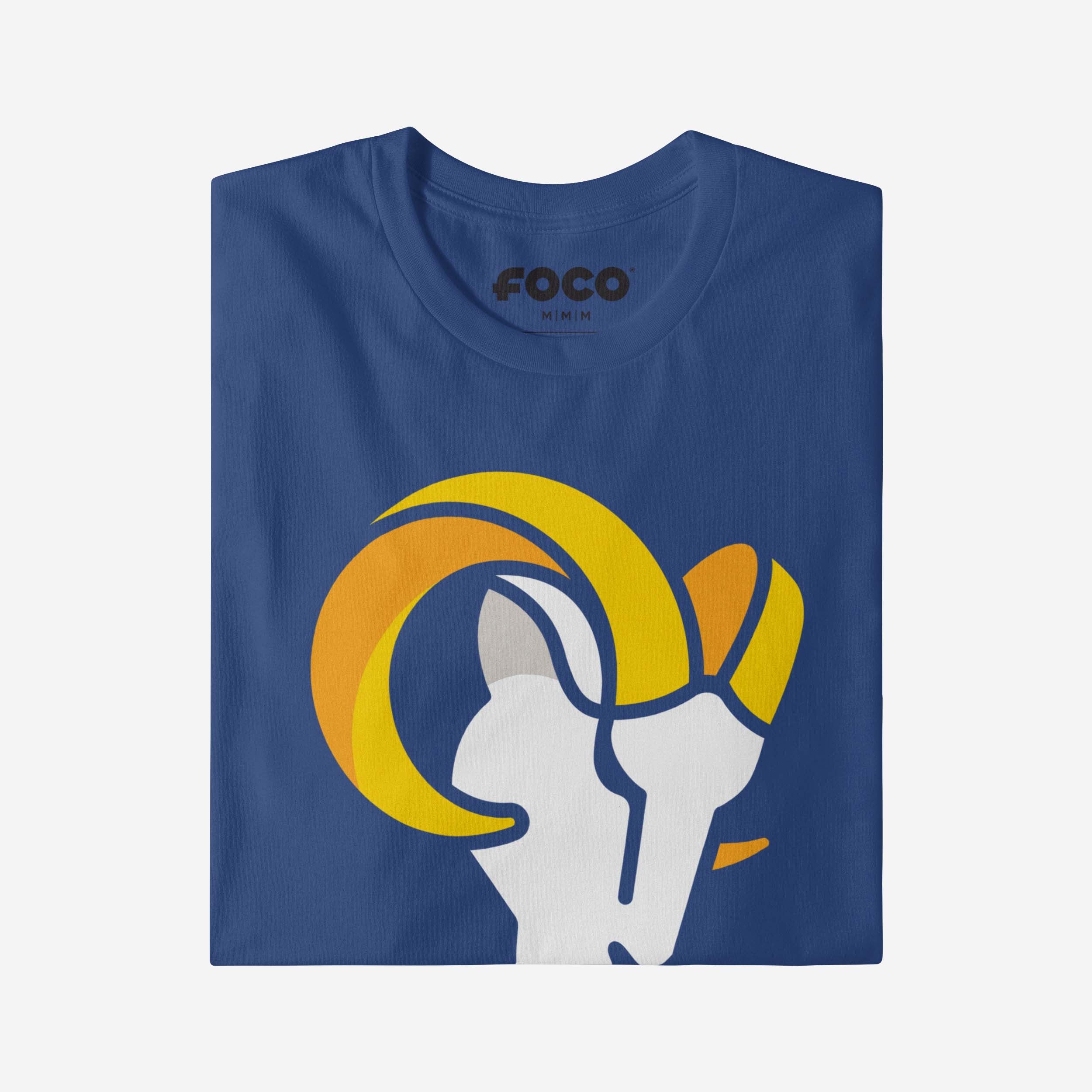 Los Angeles Rams 2020 Retro Primary Logo Long Sleeve T-Shirt - Image 4