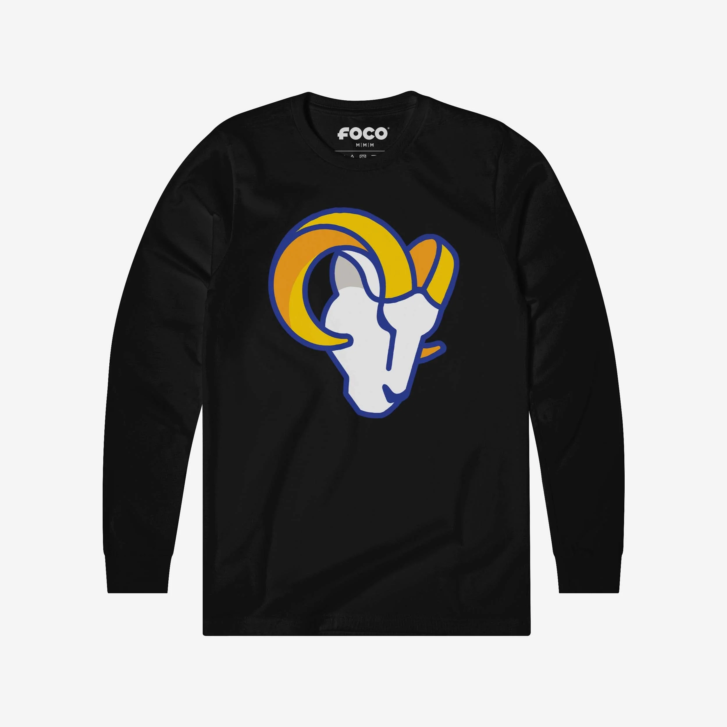Los Angeles Rams 2020 Retro Primary Logo Long Sleeve T-Shirt - Image 5