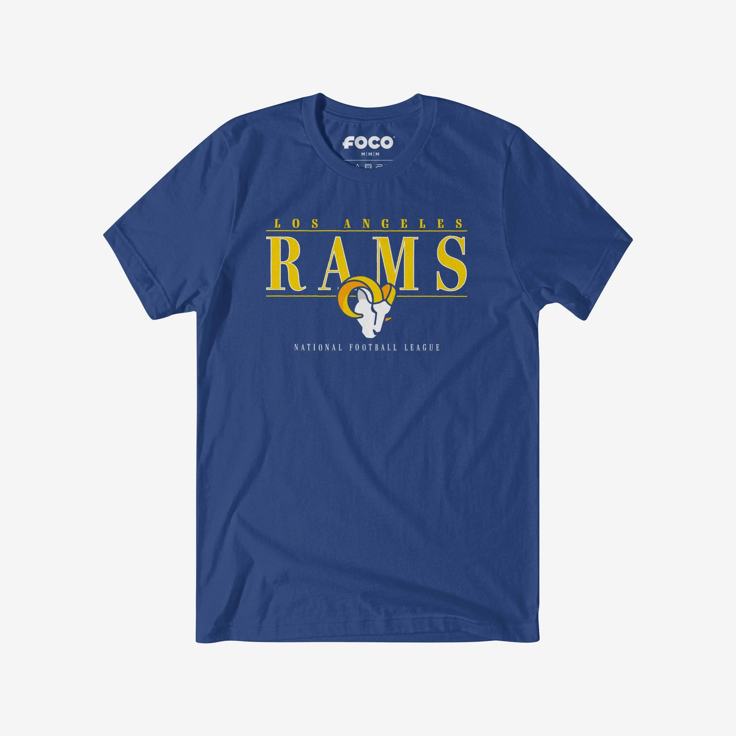 Los Angeles Rams 2020 Retro Signature Bar T-Shirt