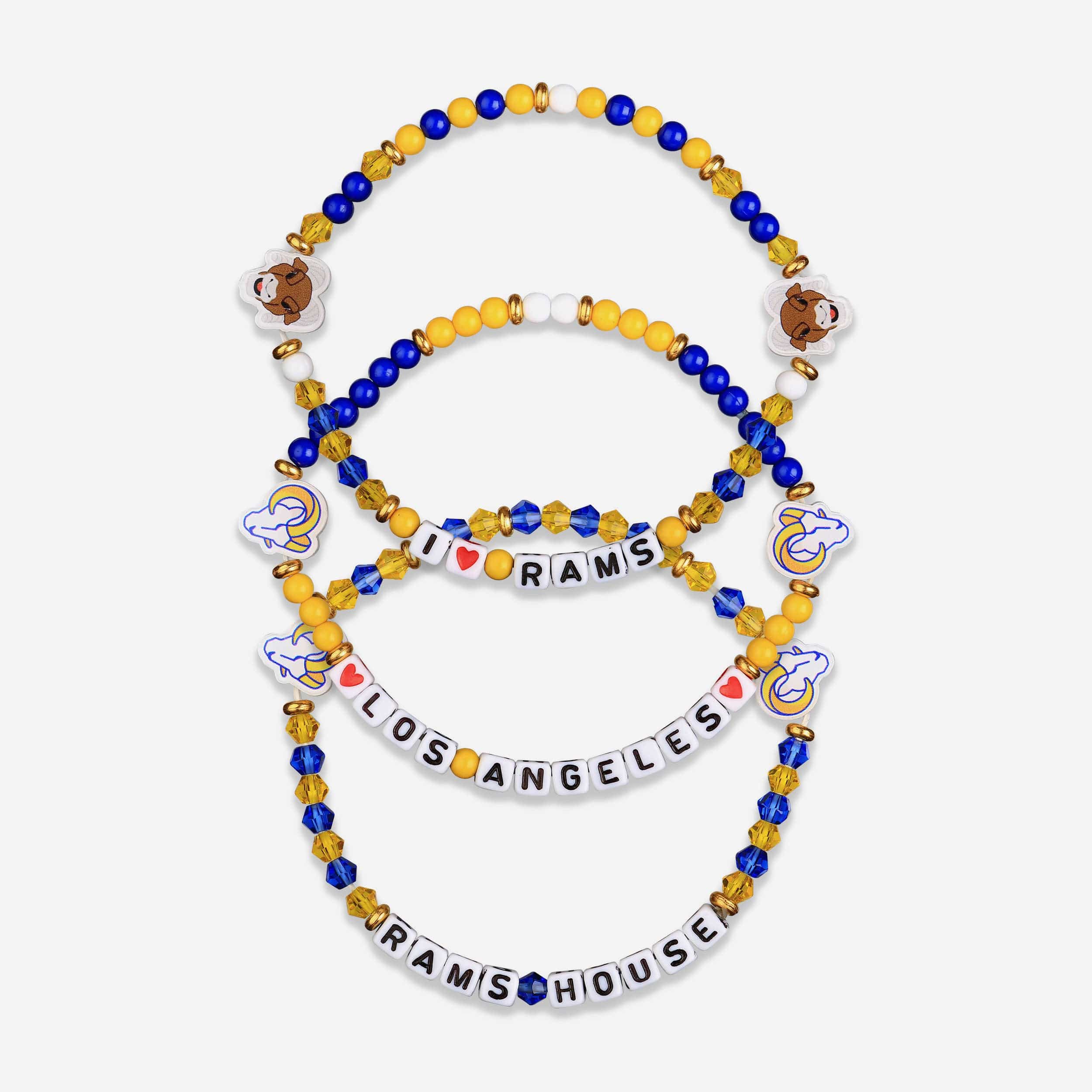 Los Angeles Rams 3 Pack Friendship Bracelet