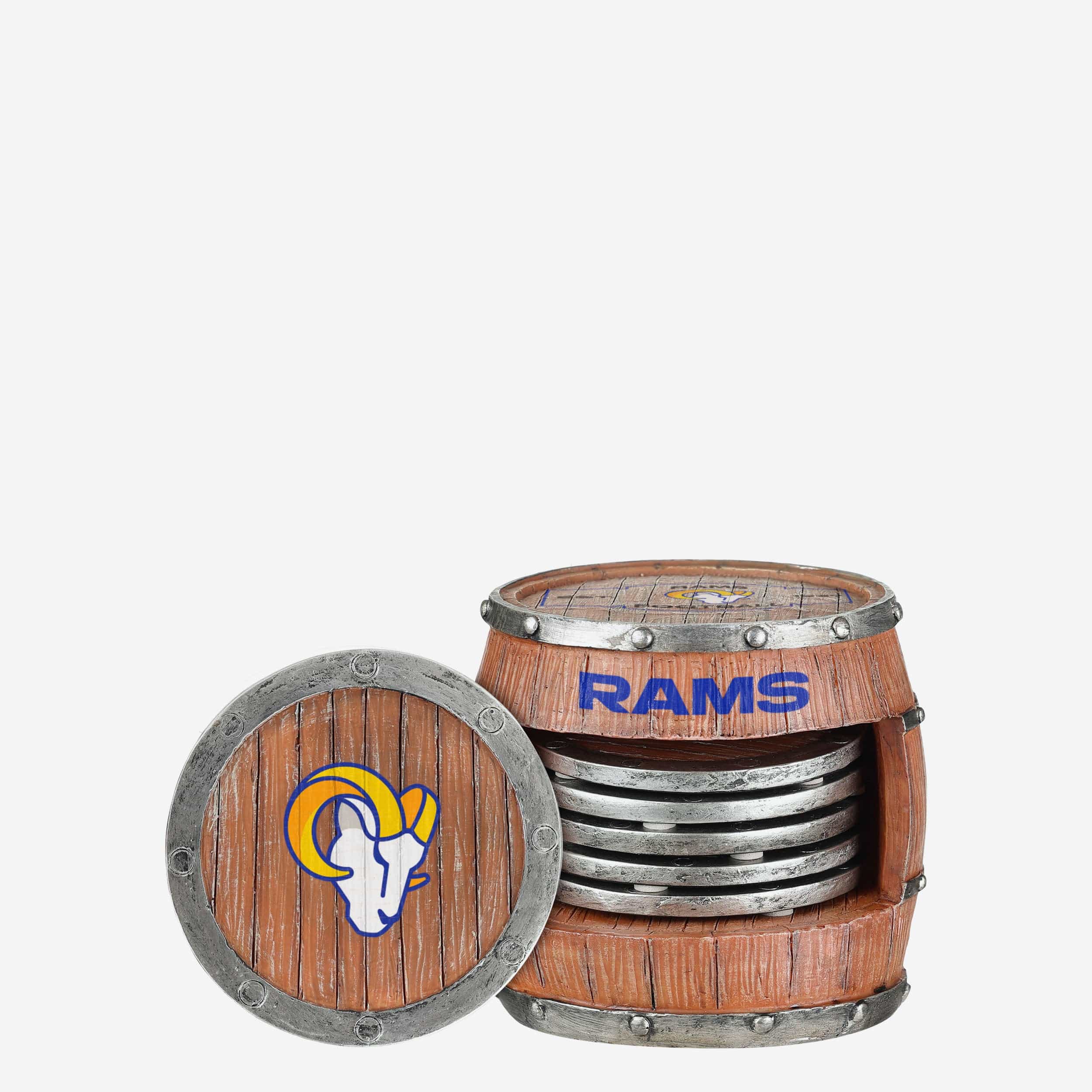 Los Angeles Rams 5 Pack Barrel Coaster Set