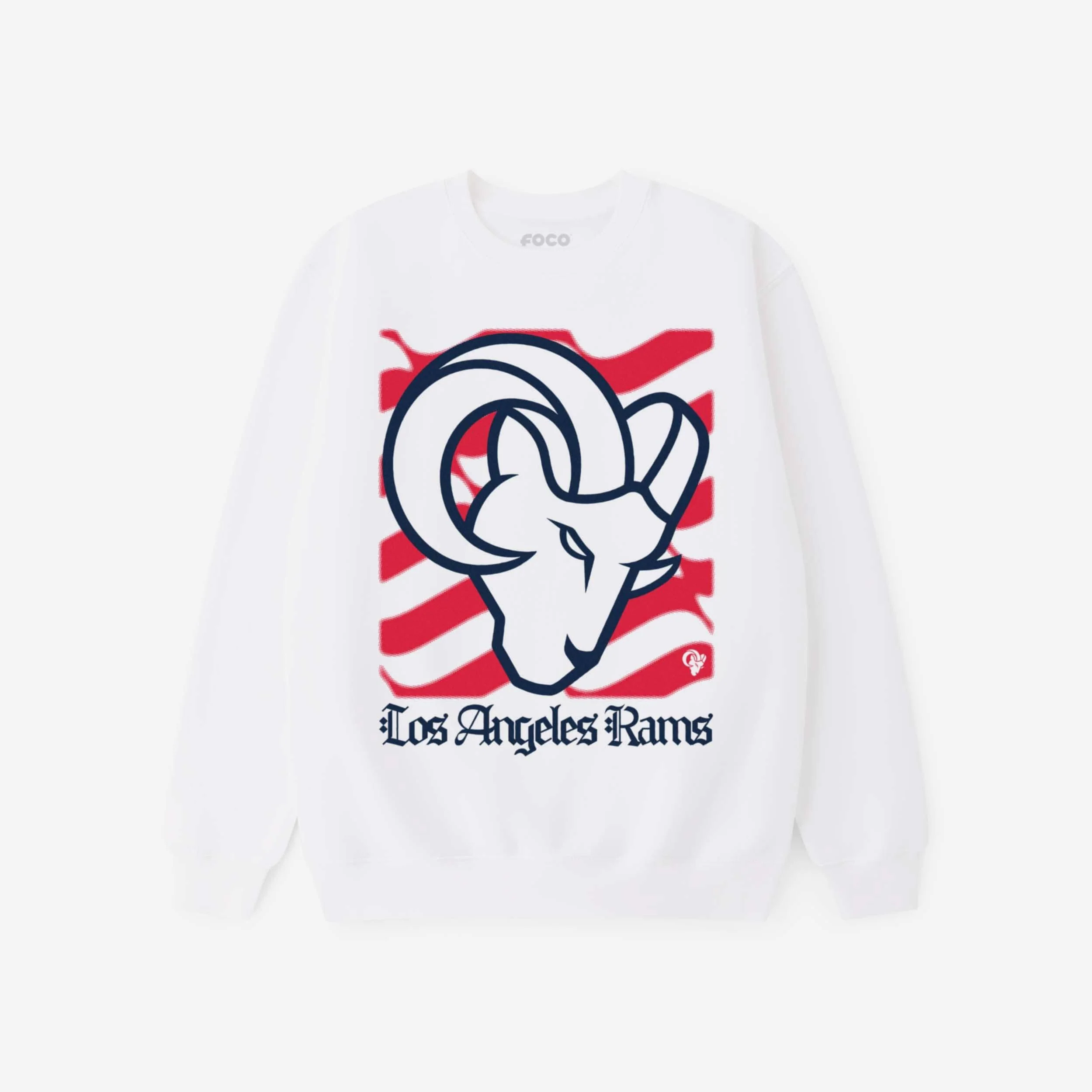 Los Angeles Rams American Heritage Wordmark Crew Neck Sweatshirt