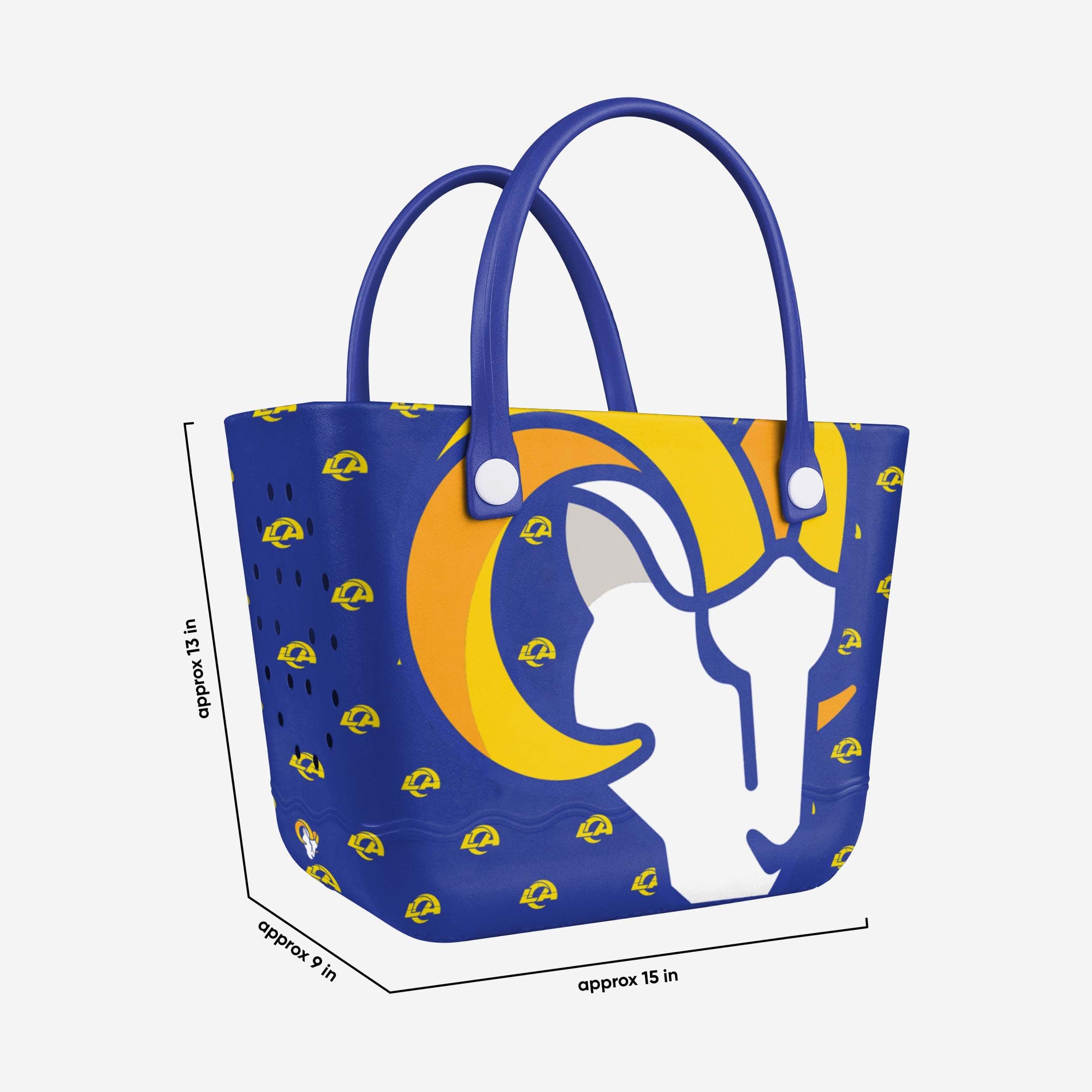 Los Angeles Rams Big Logo Mini Print Tailgate Tote Bag - Image 3