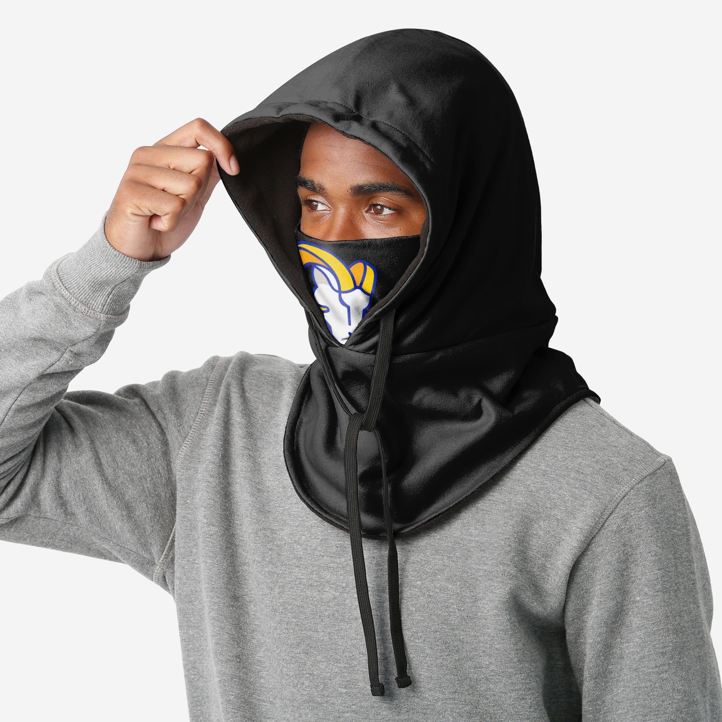 Los Angeles Rams Black Drawstring Hooded Gaiter - Image 3