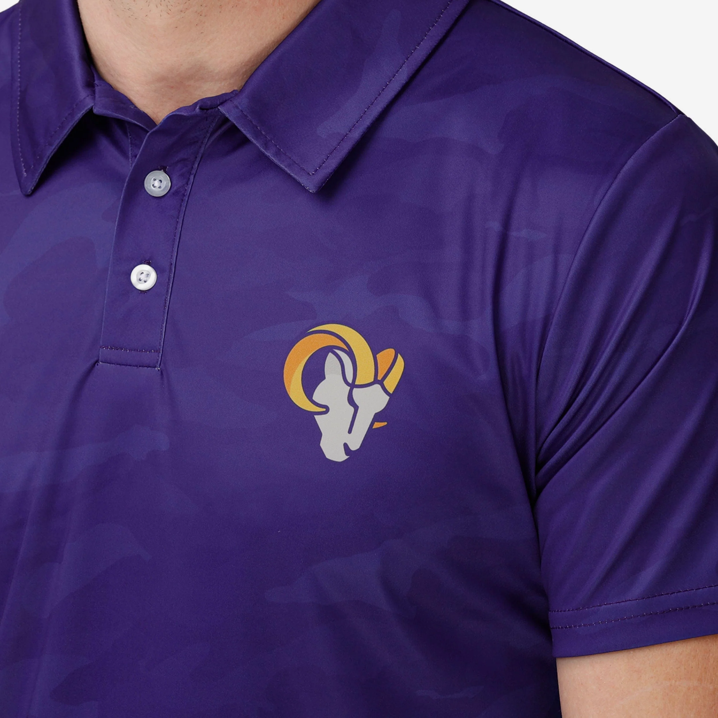 Los Angeles Rams Color Camo Polyester Polo - Image 3