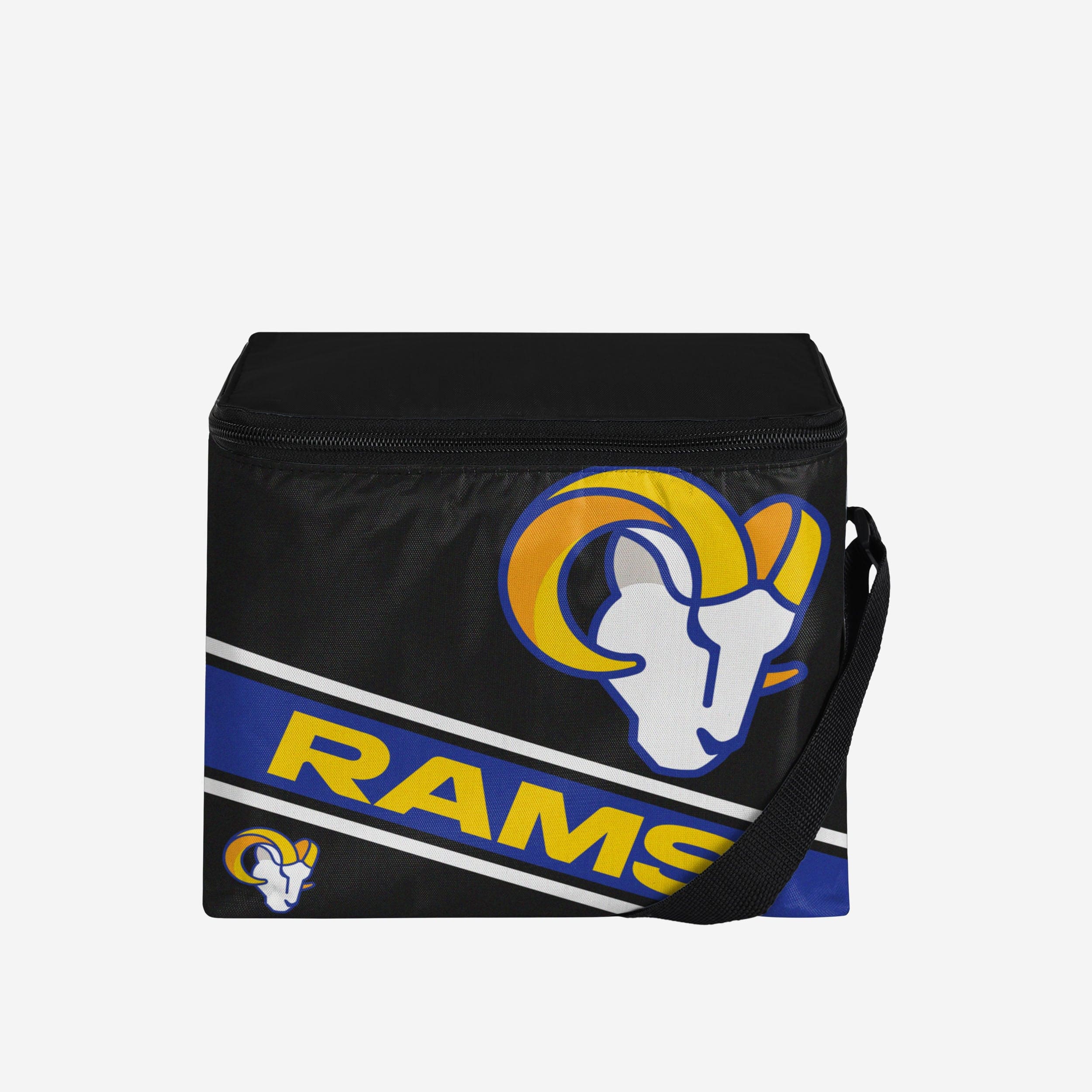 Los Angeles Rams Exclusive Big Logo Stripe 6 Pack Cooler