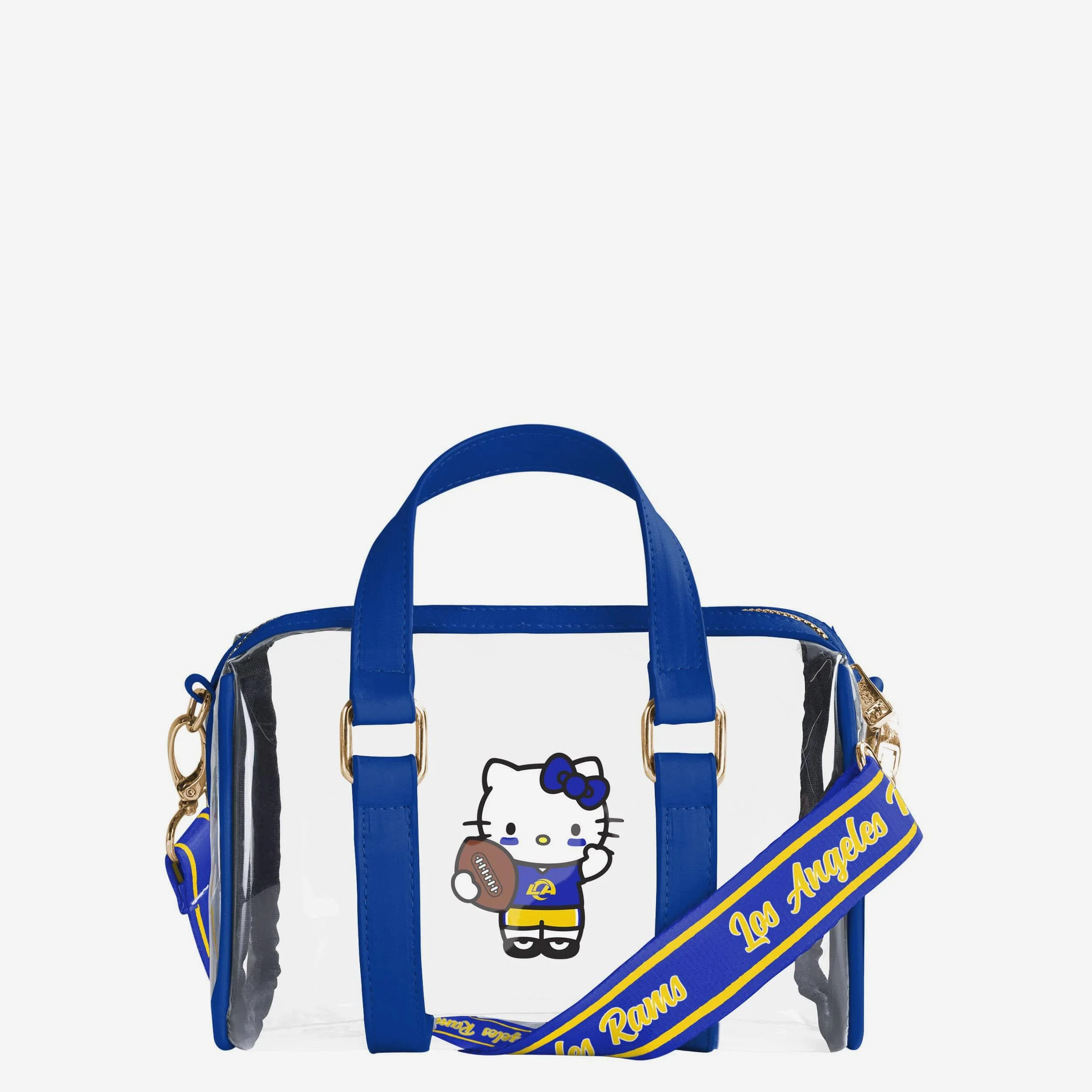 Los Angeles Rams Hello Kitty® Clear Barrel Bag