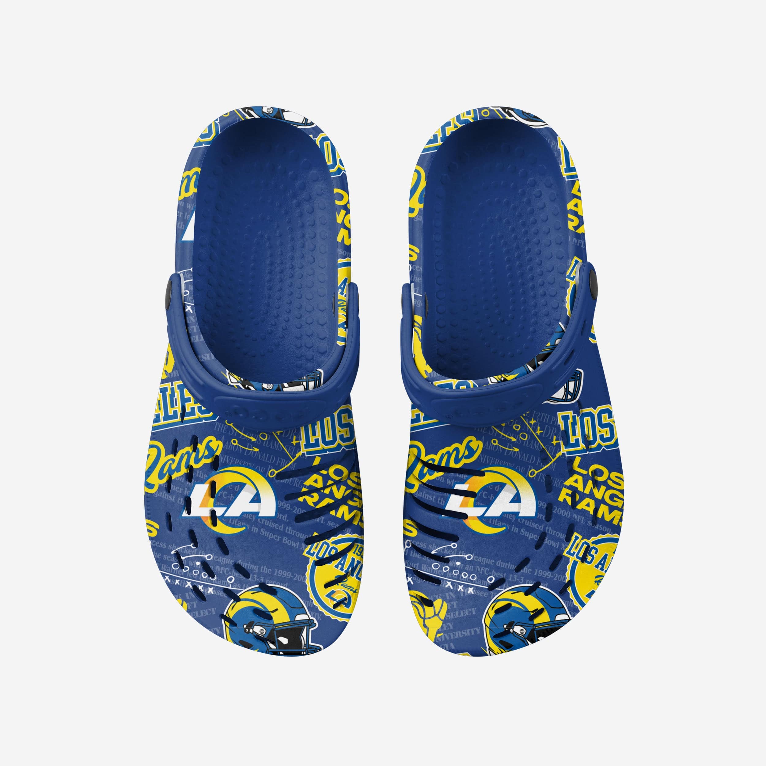 Los Angeles Rams Historic Print Clog With Strap - Image 4