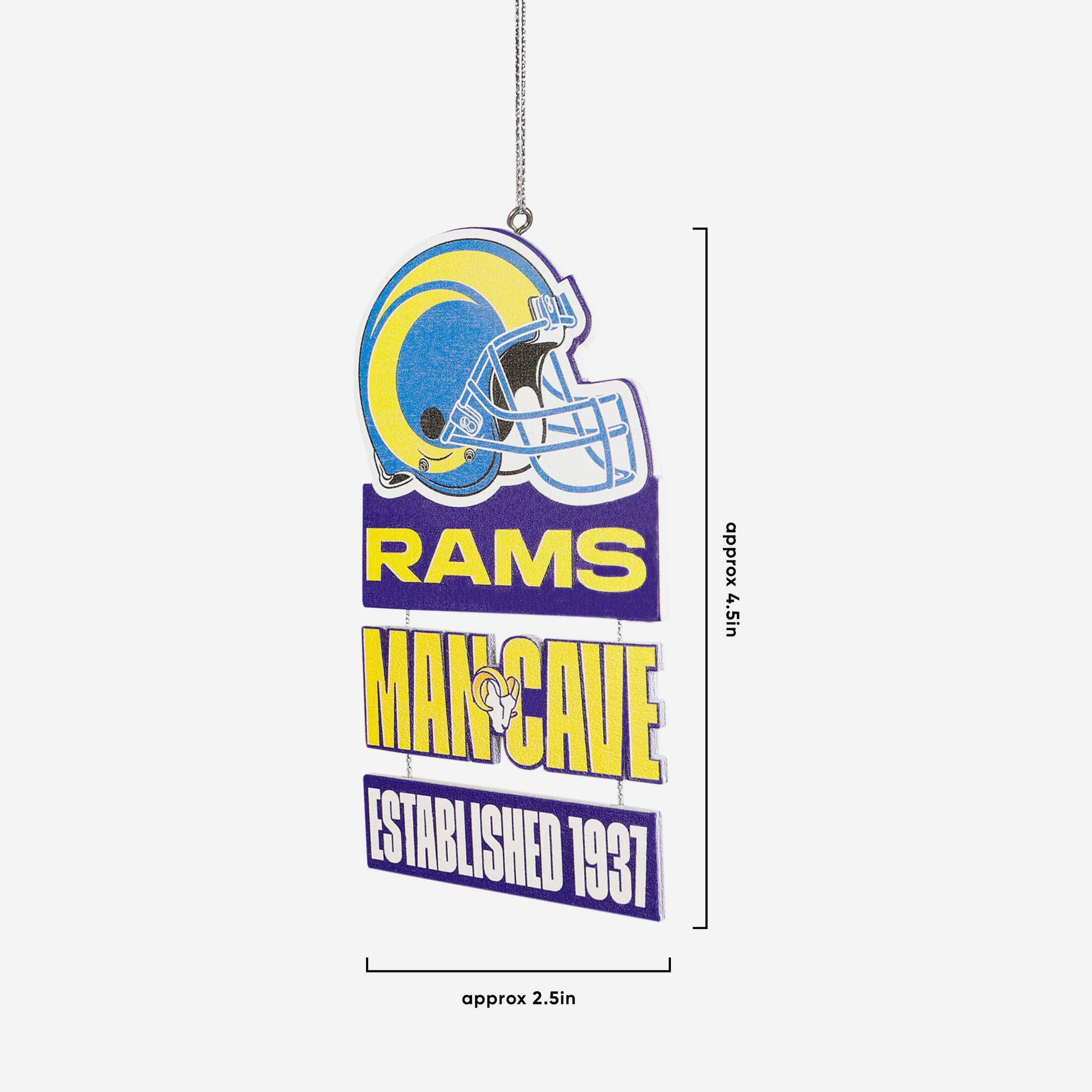 Los Angeles Rams Mancave Sign Ornament - Image 2