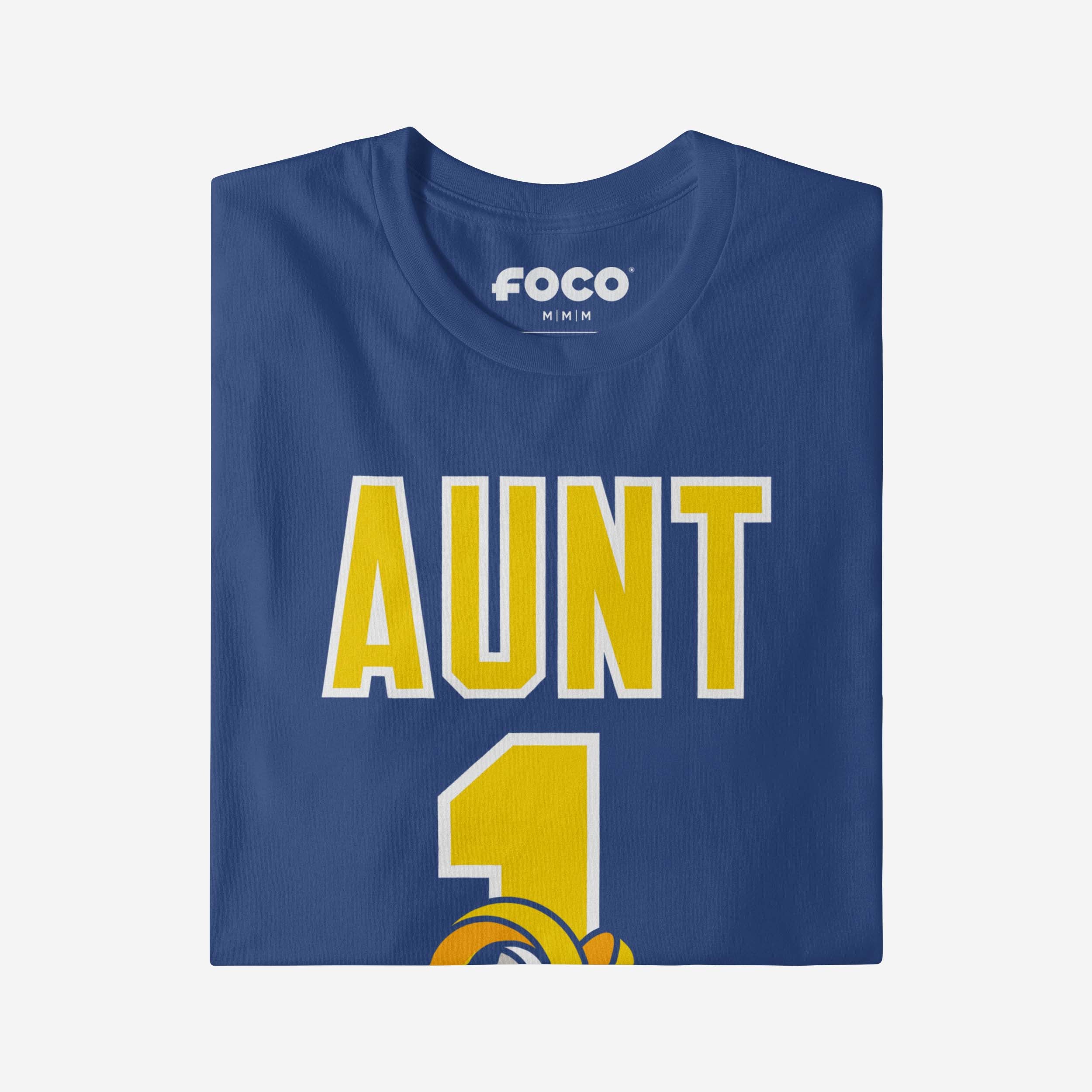 Los Angeles Rams Number 1 Aunt T-Shirt - Image 4