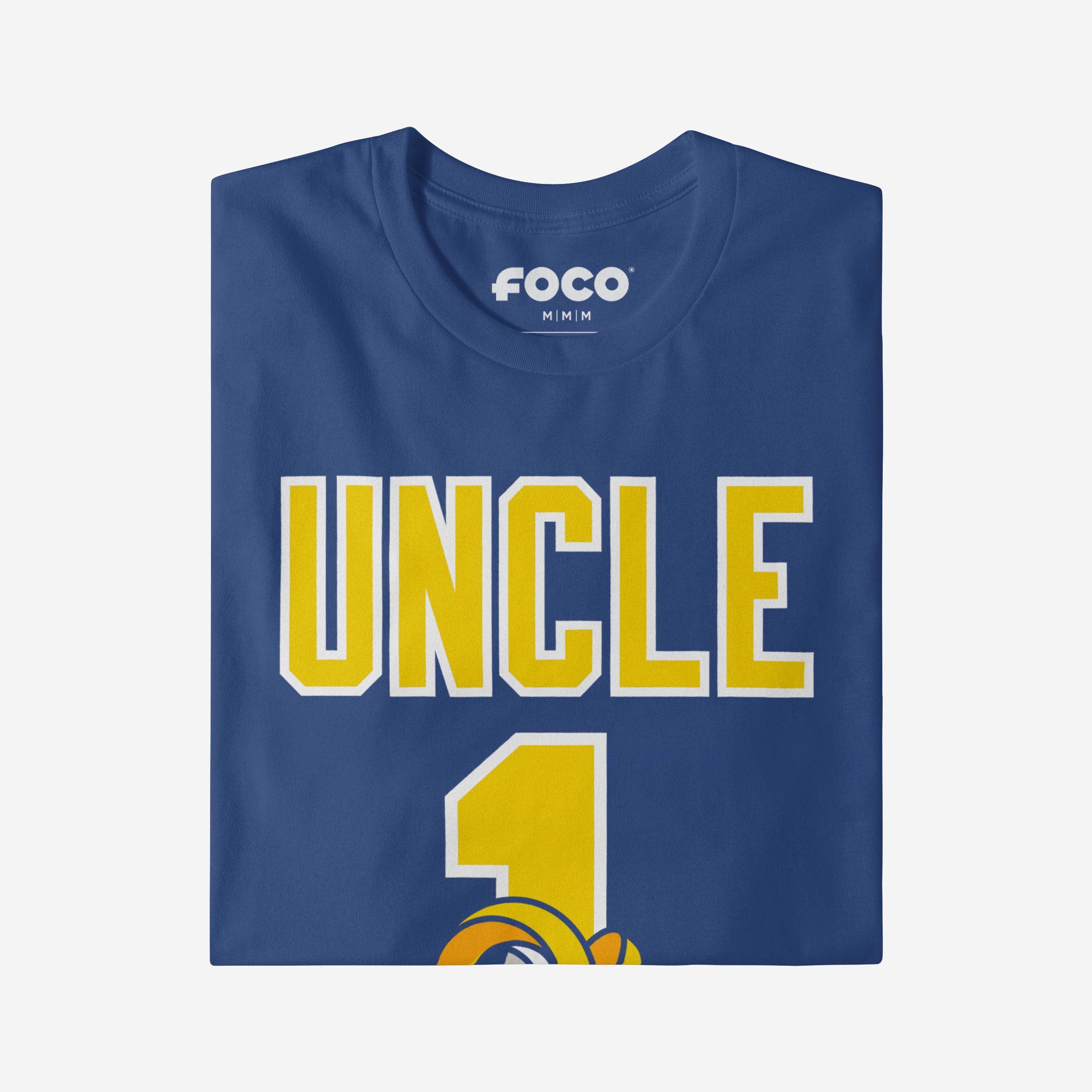 Los Angeles Rams Number 1 Uncle T-Shirt - Image 4