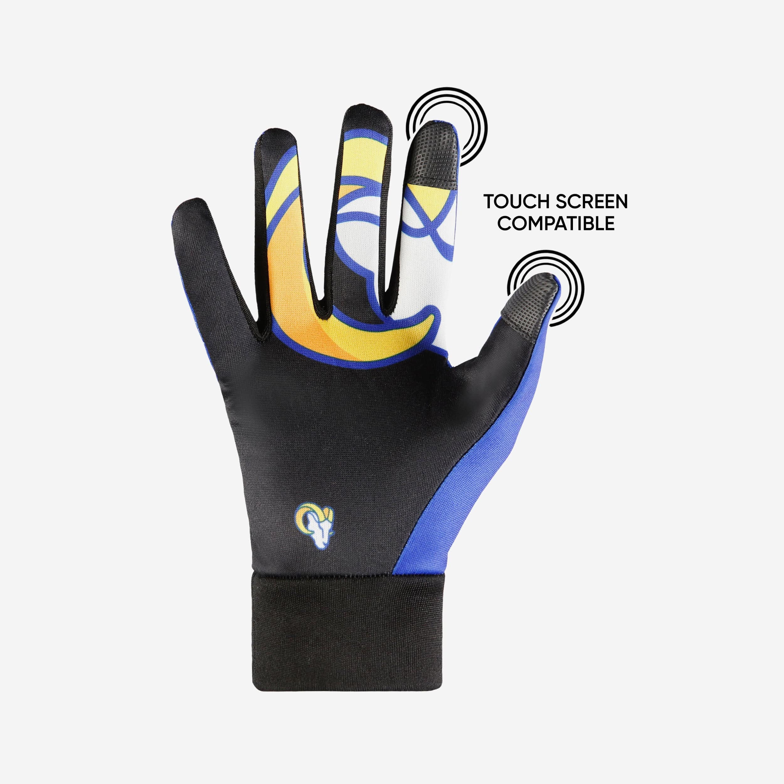 Los Angeles Rams Palm Logo Texting Gloves - Image 3