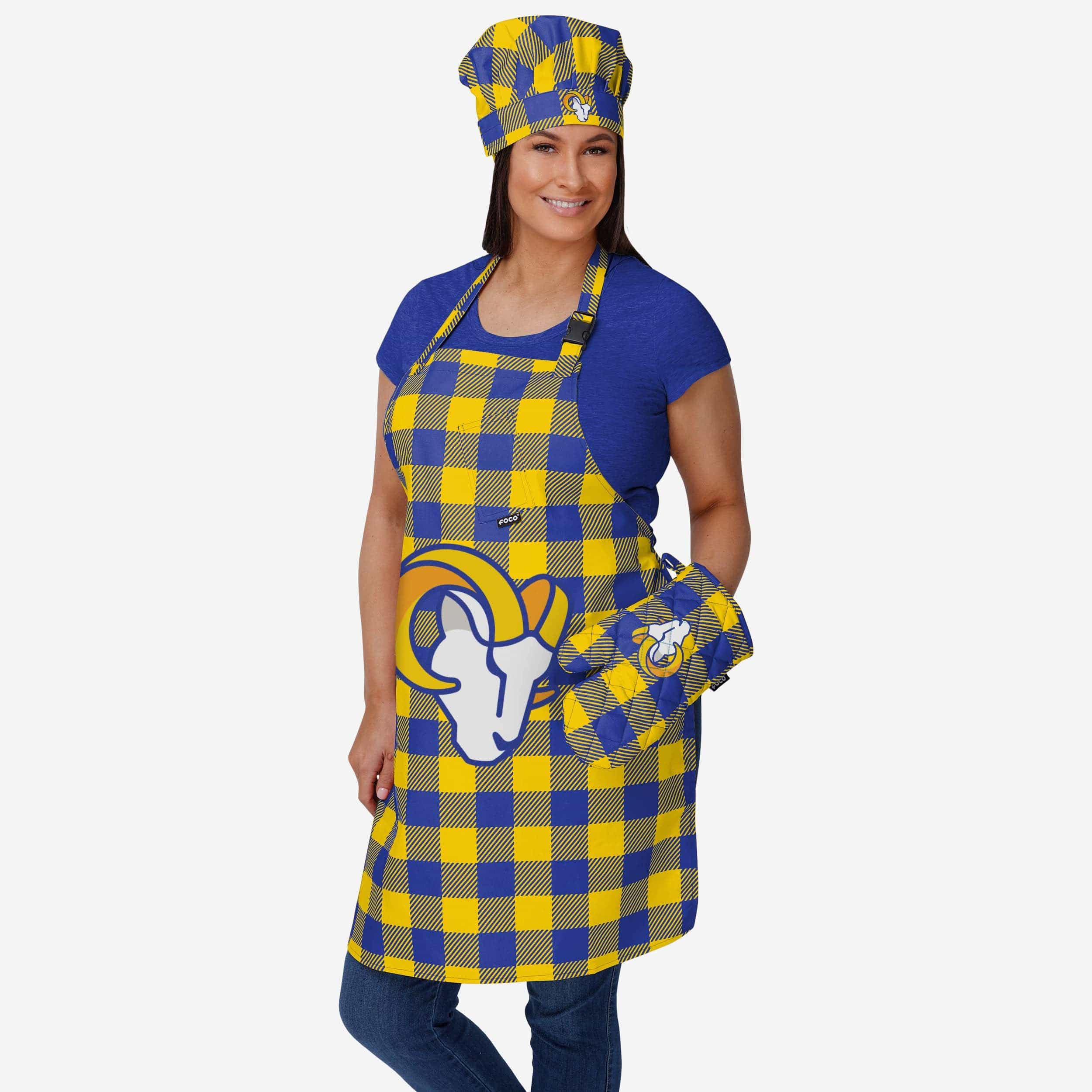 Los Angeles Rams Plaid Apron - Image 2