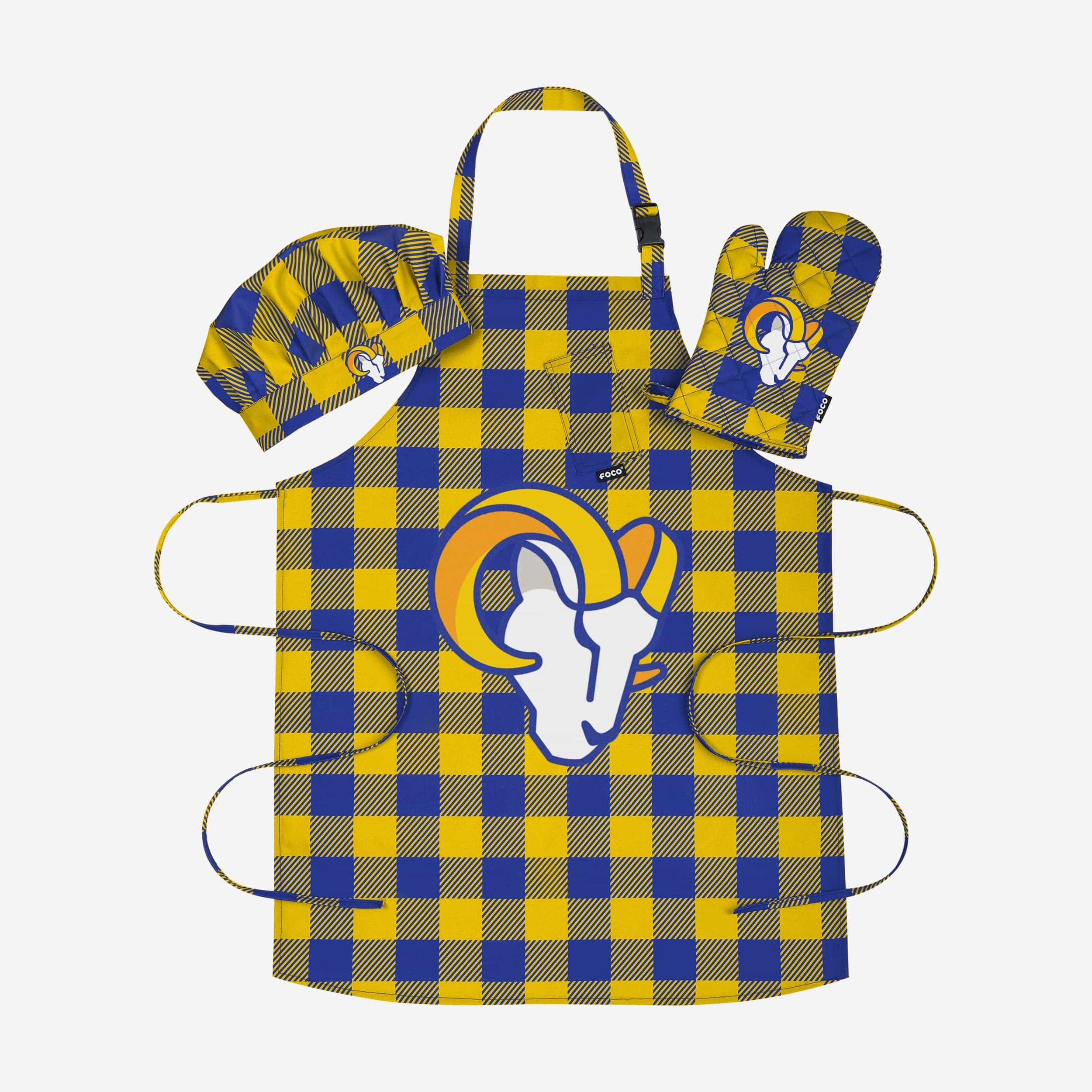 Los Angeles Rams Plaid Chef Set