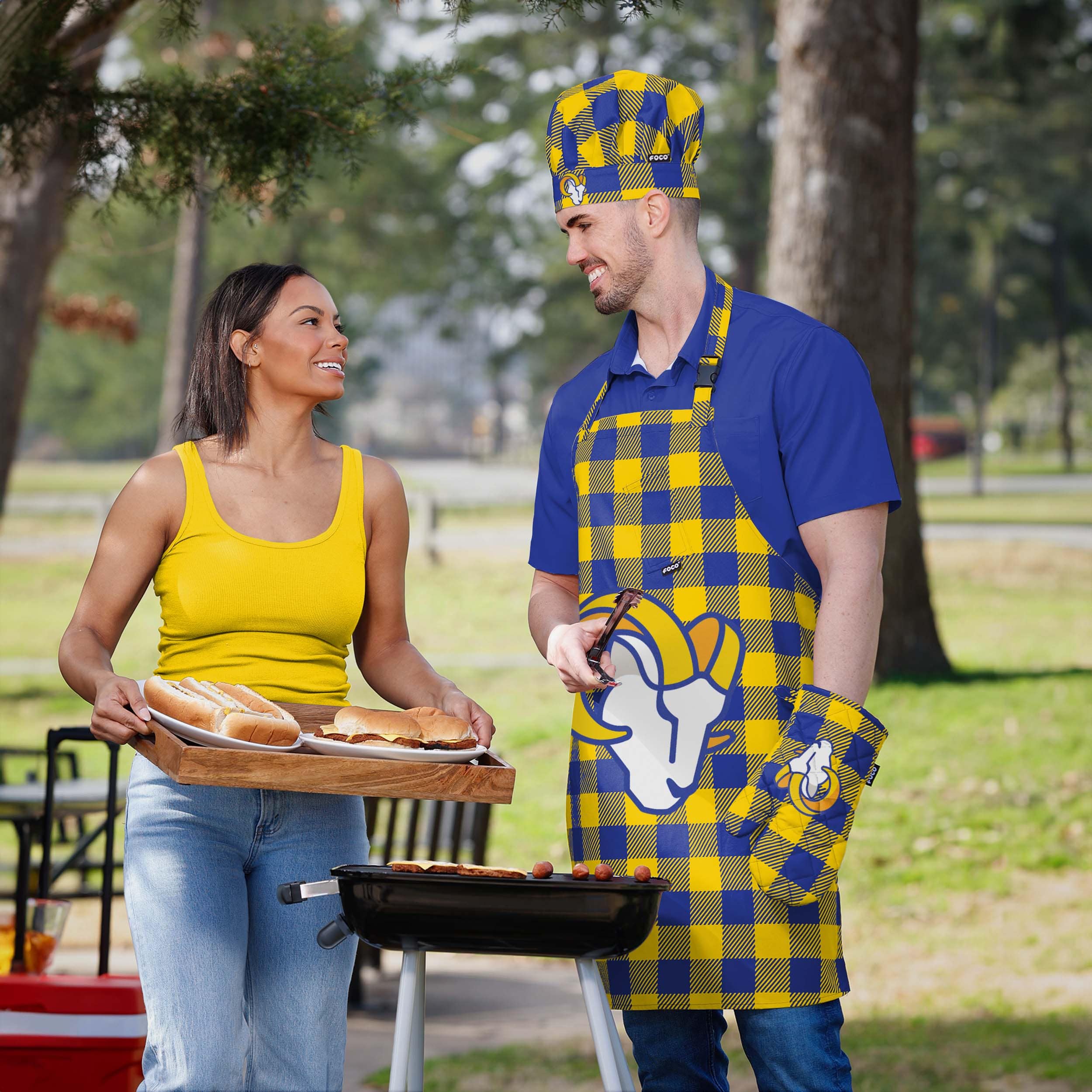 Los Angeles Rams Plaid Chef Set - Image 5