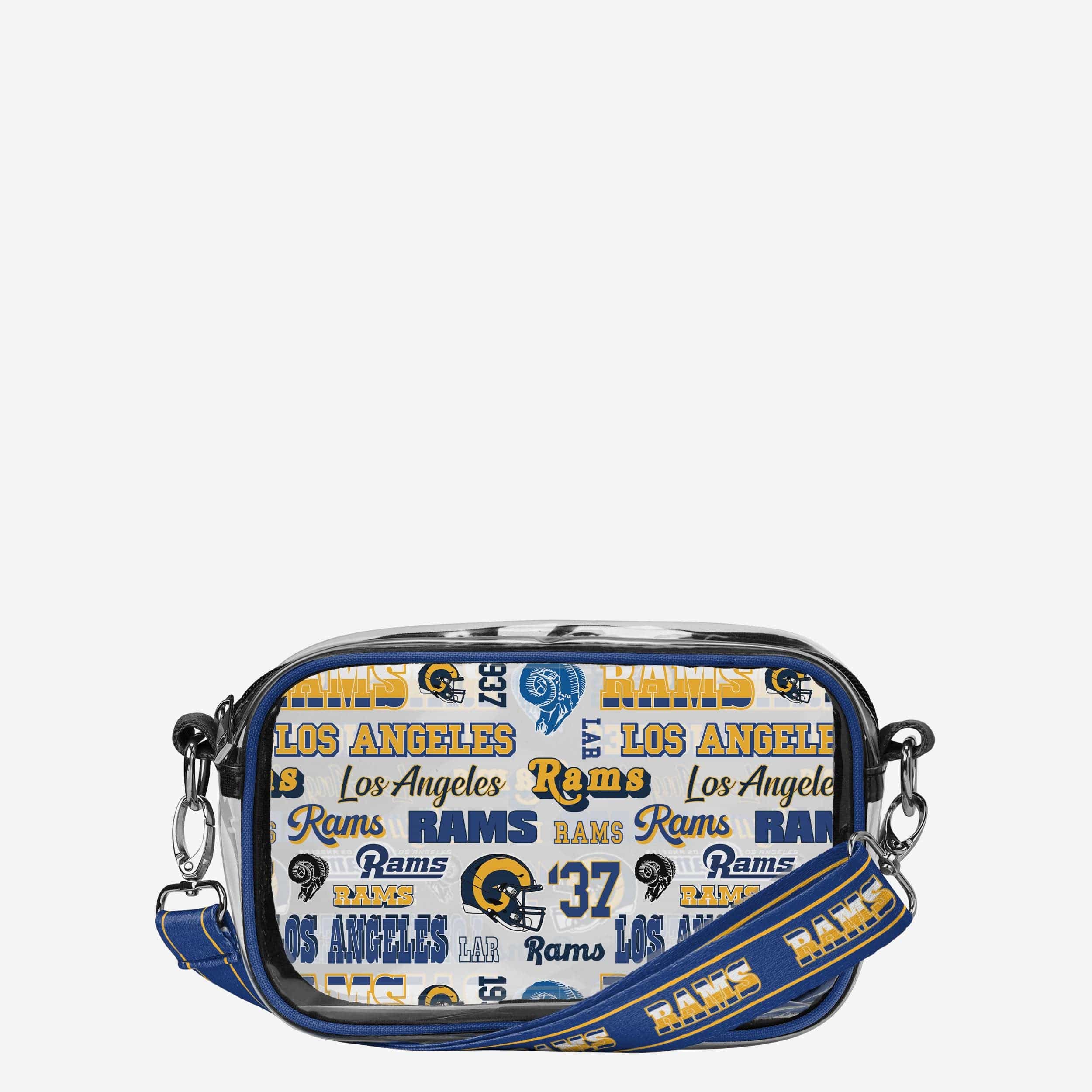 Los Angeles Rams Repeat Retro Print Clear Crossbody Bag