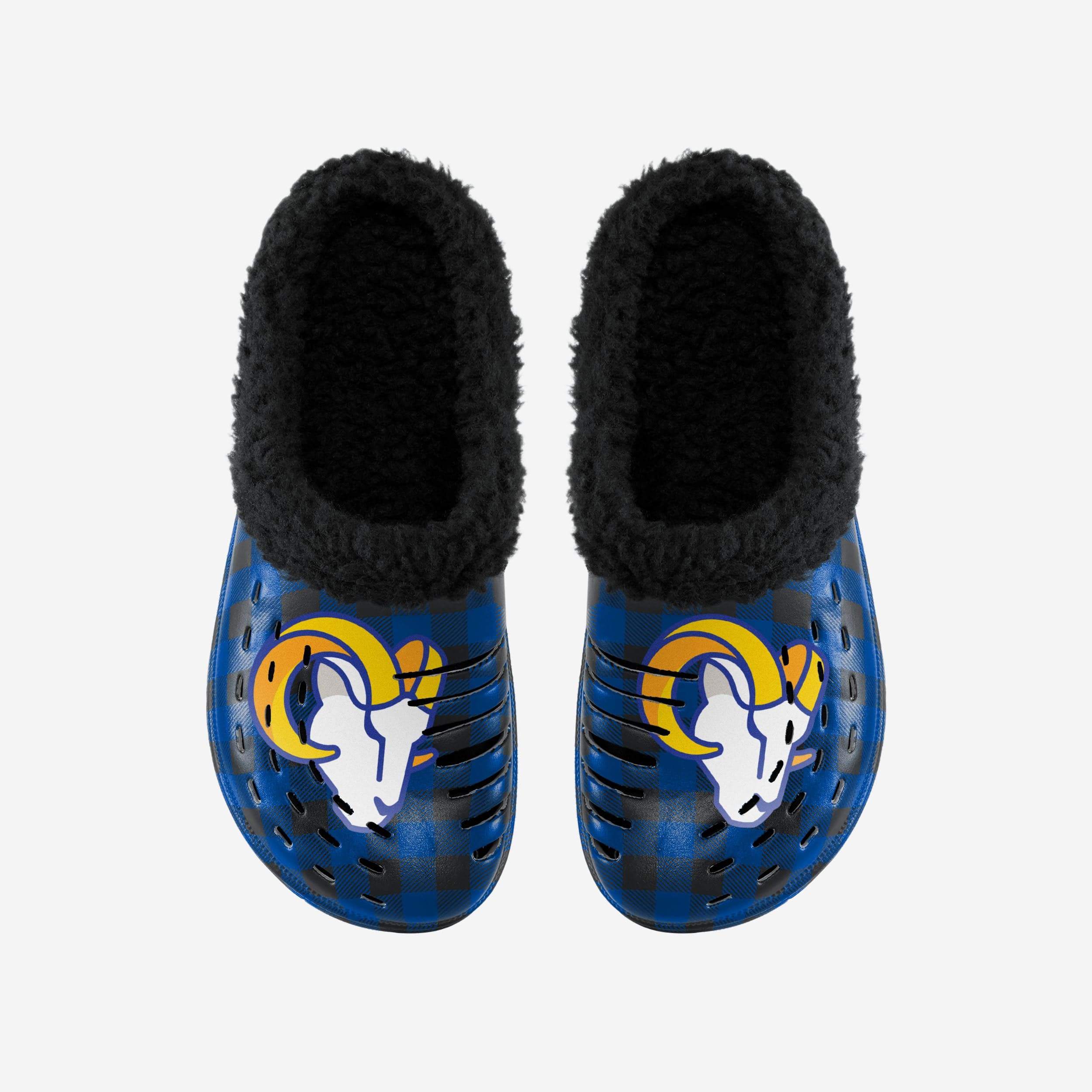 Los Angeles Rams Sherpa Lined Buffalo Check Clog - Image 4
