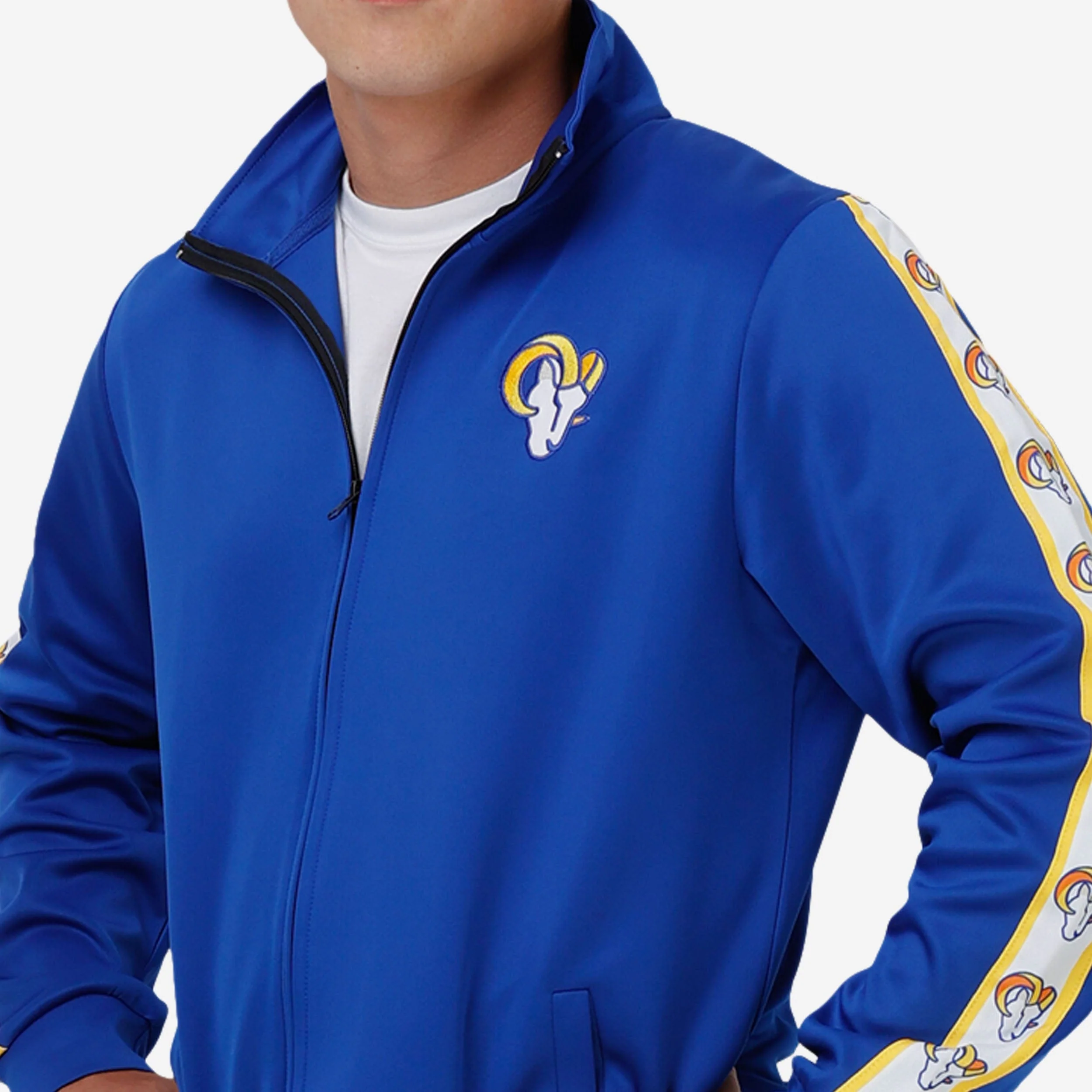 Los Angeles Rams Stripe Logo Track Jacket - Image 3