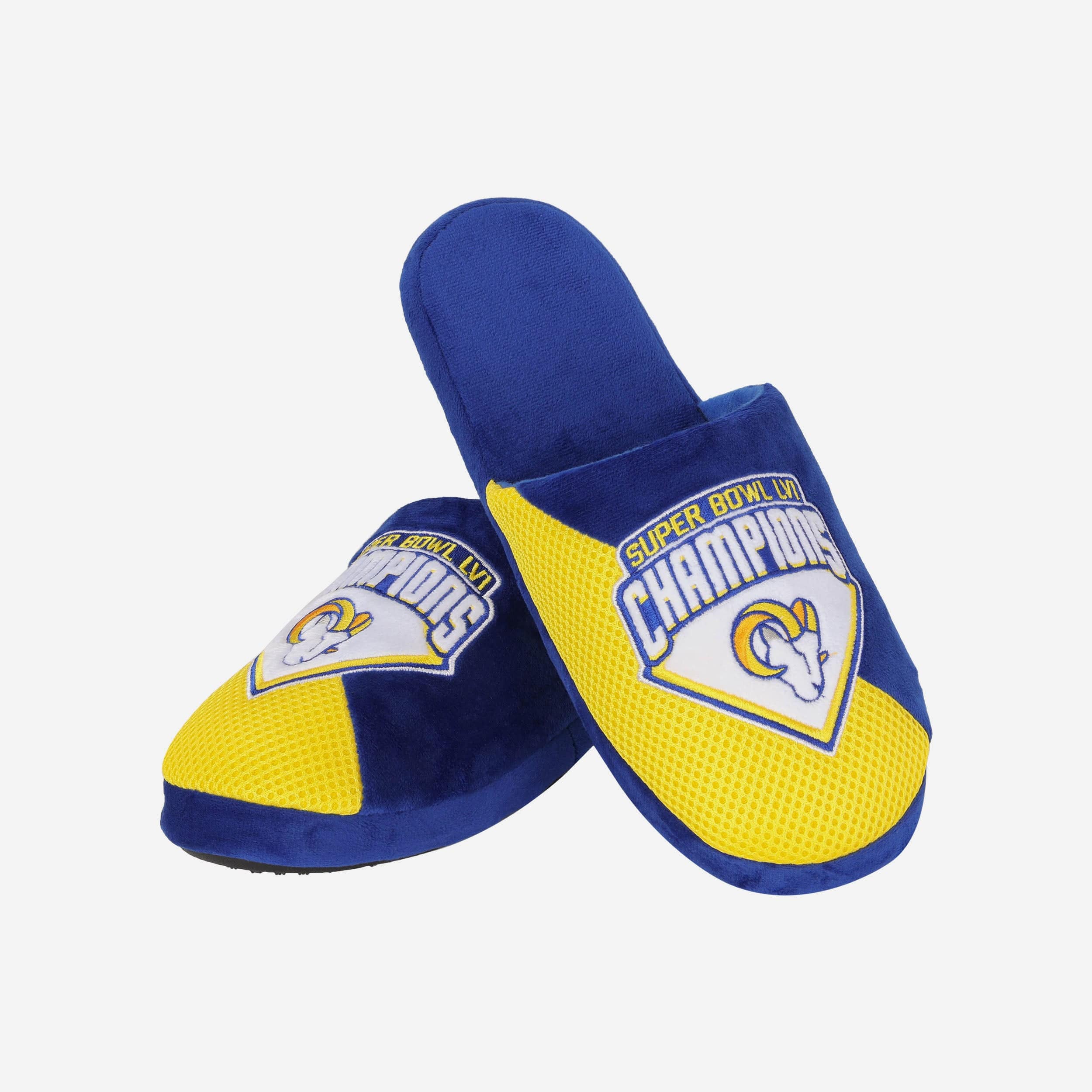 Los Angeles Rams Super Bowl LVI Champions Staycation Slipper - Image 3