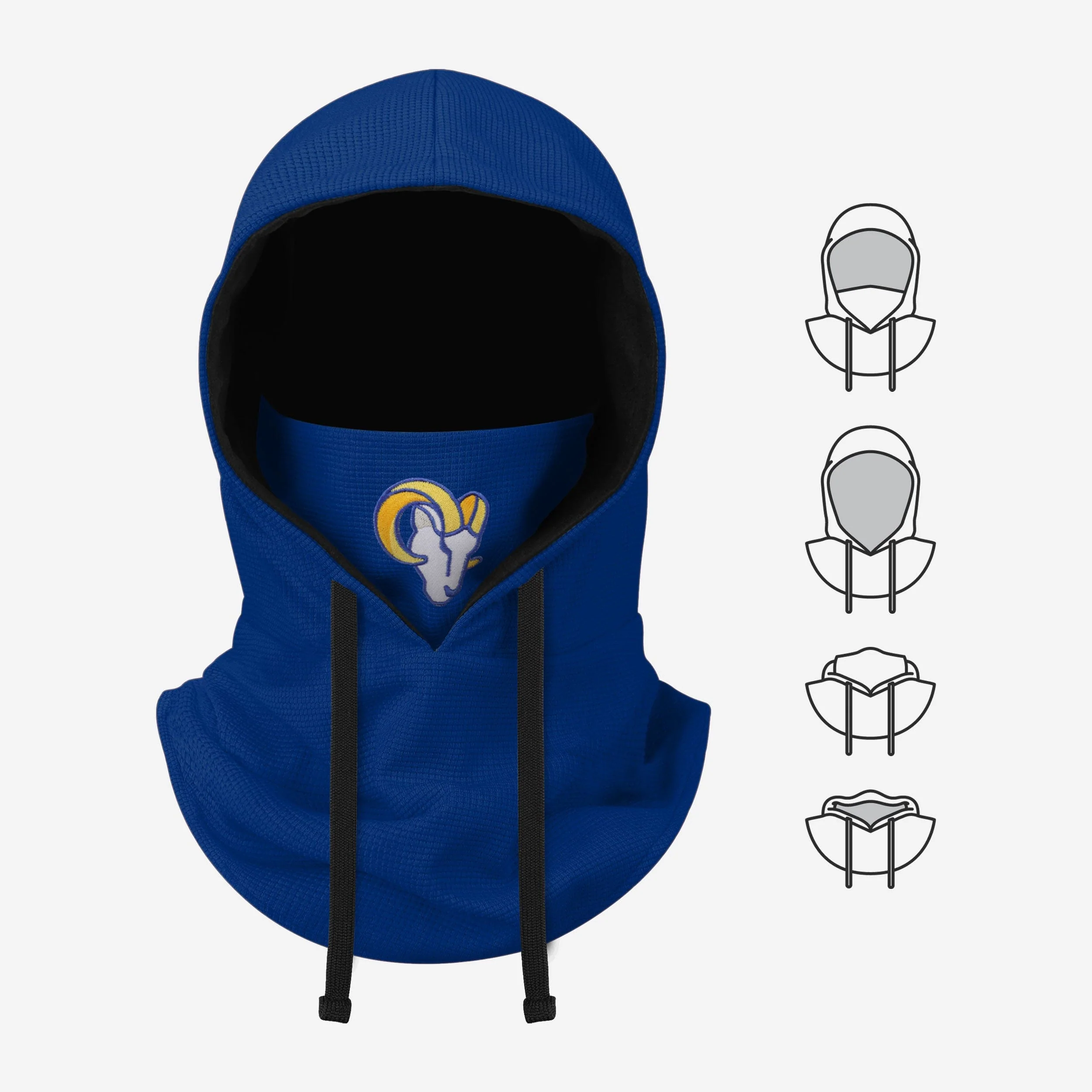 Los Angeles Rams Waffle Drawstring Hooded Gaiter - Image 5