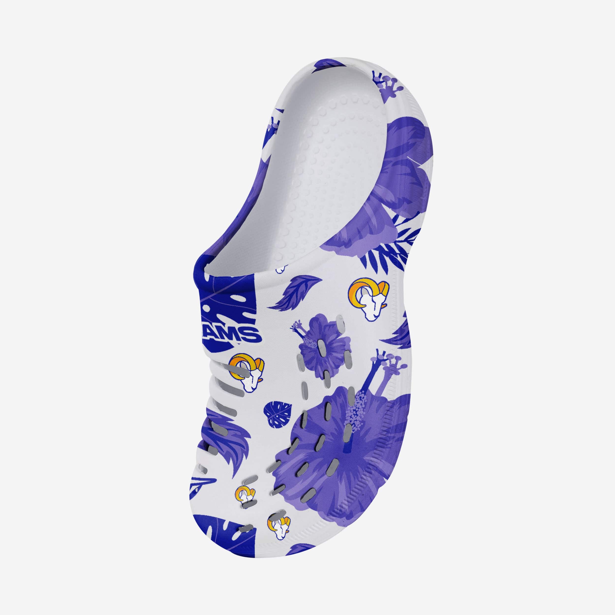 Los Angeles Rams Womens Floral White Clog - Image 2