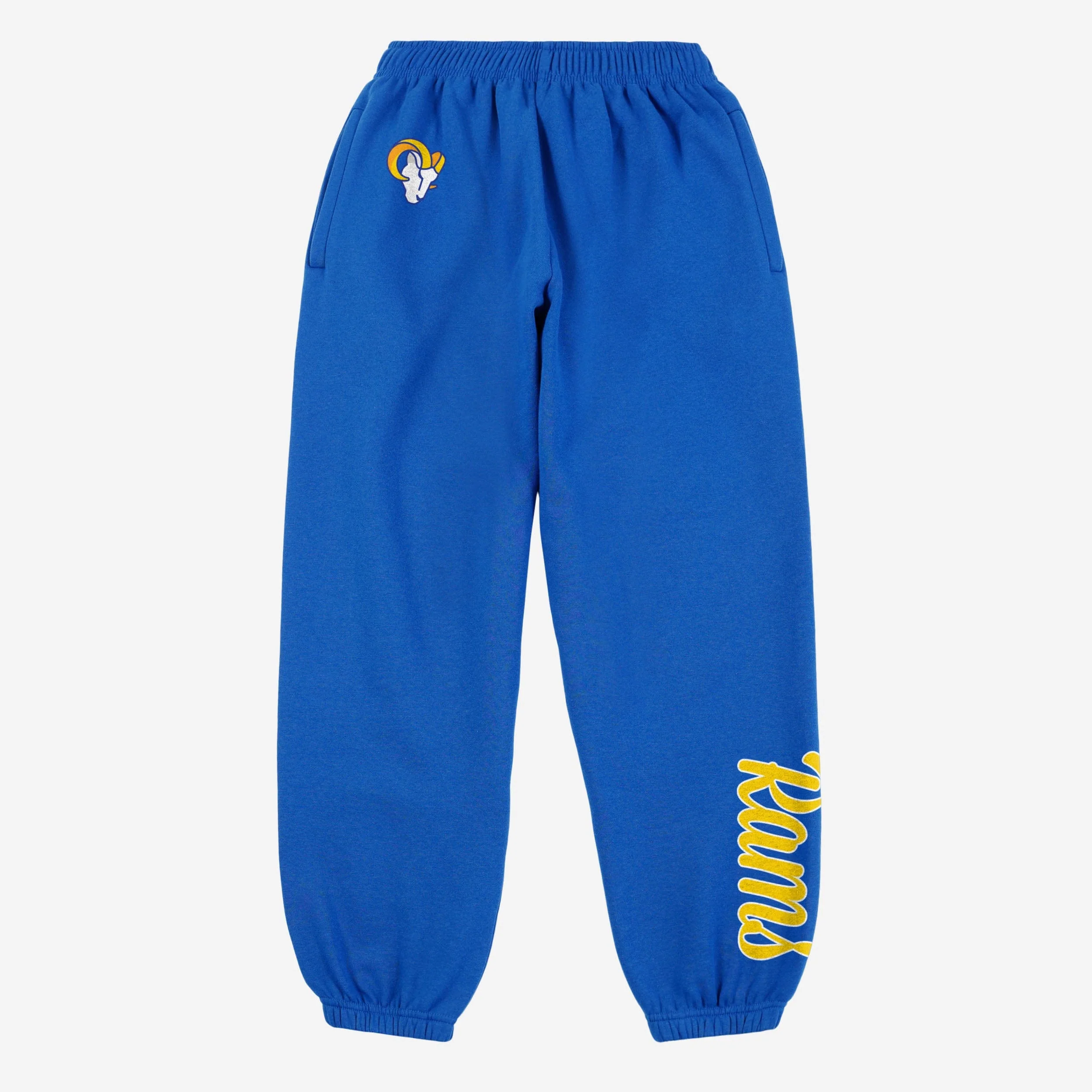 Los Angeles Rams Womens Script Wordmark Team Color Sweatpants - Image 5