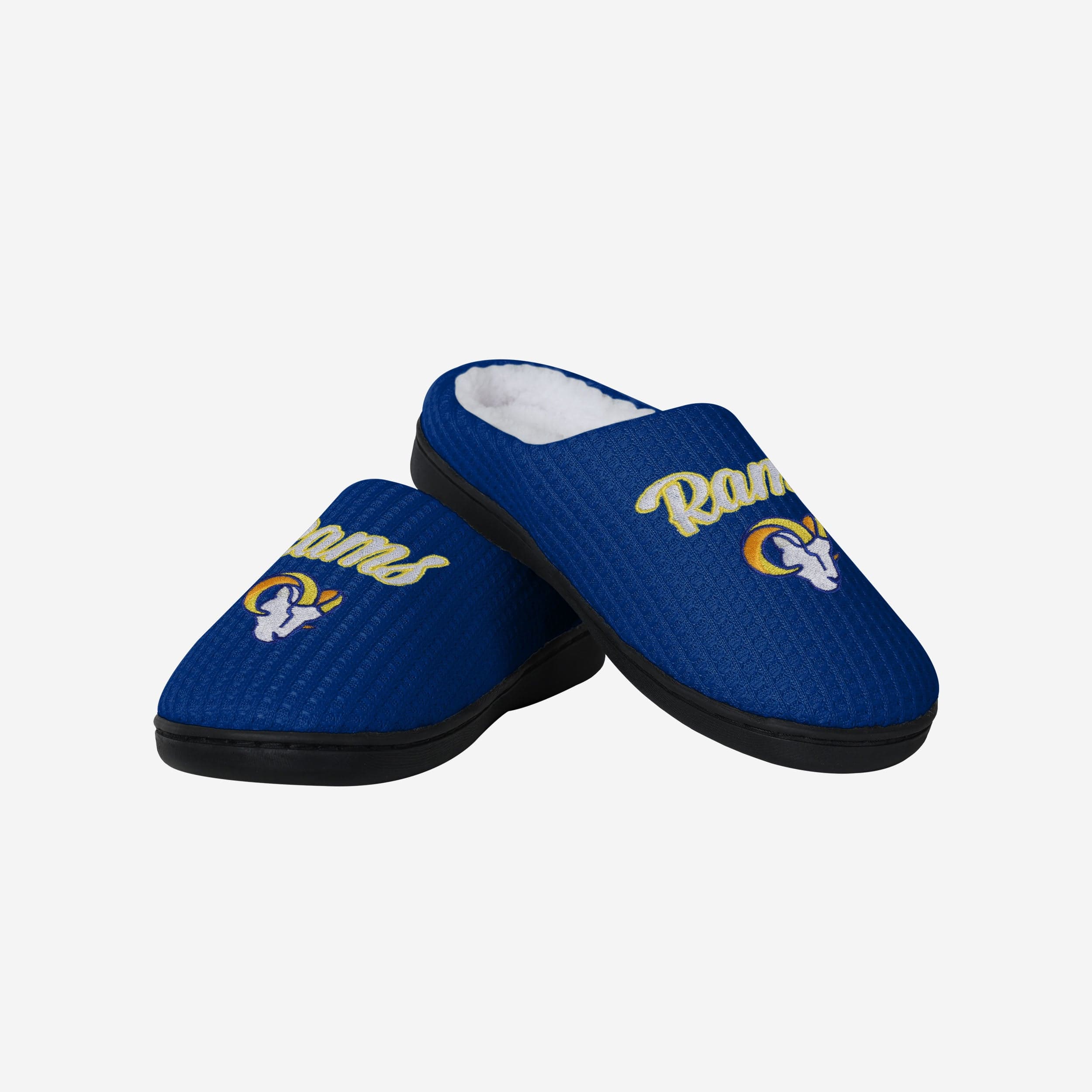 Los Angeles Rams Womens Sherpa Lined Memory Foam Slipper - Image 4