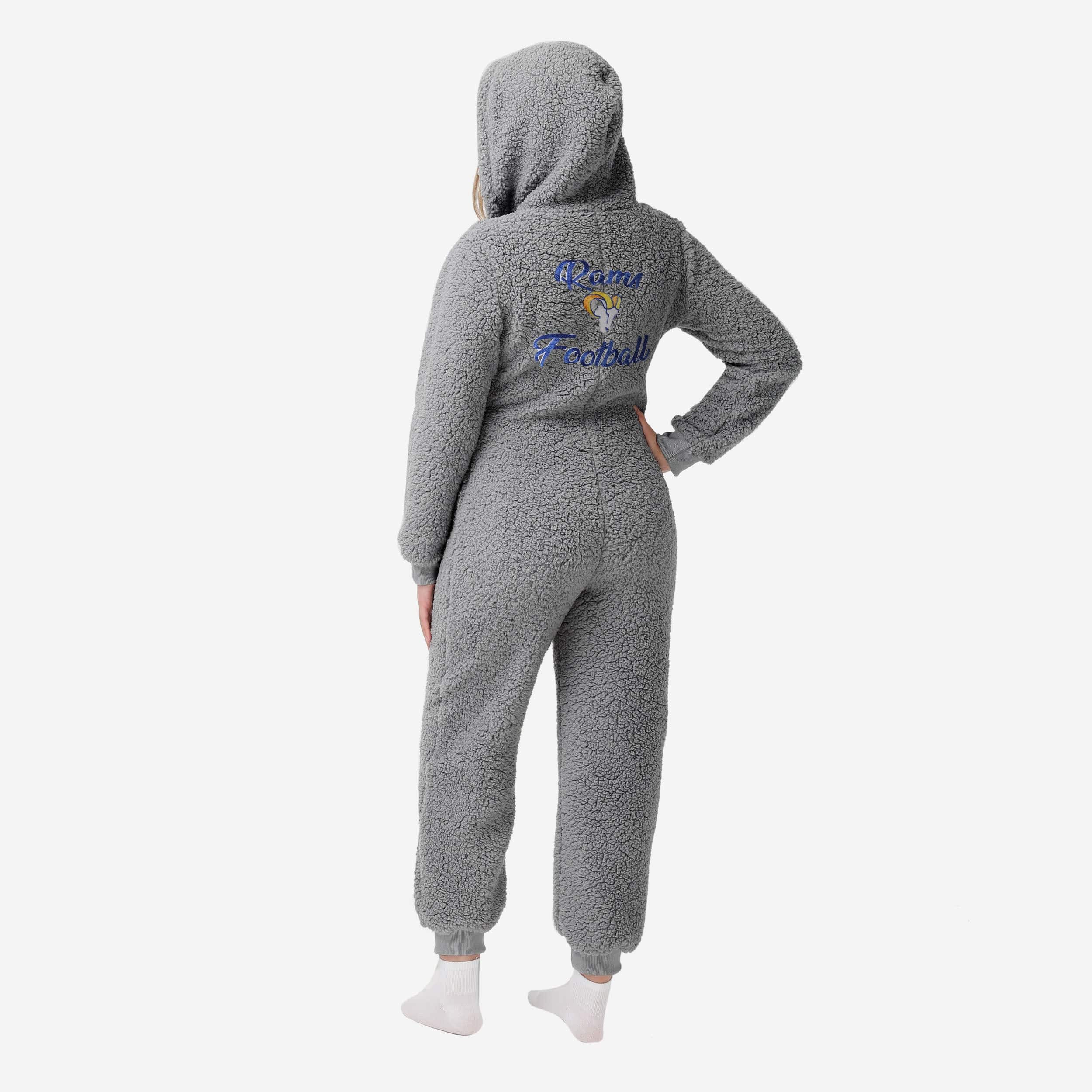 Los Angeles Rams Womens Sherpa One Piece Pajamas - Image 2