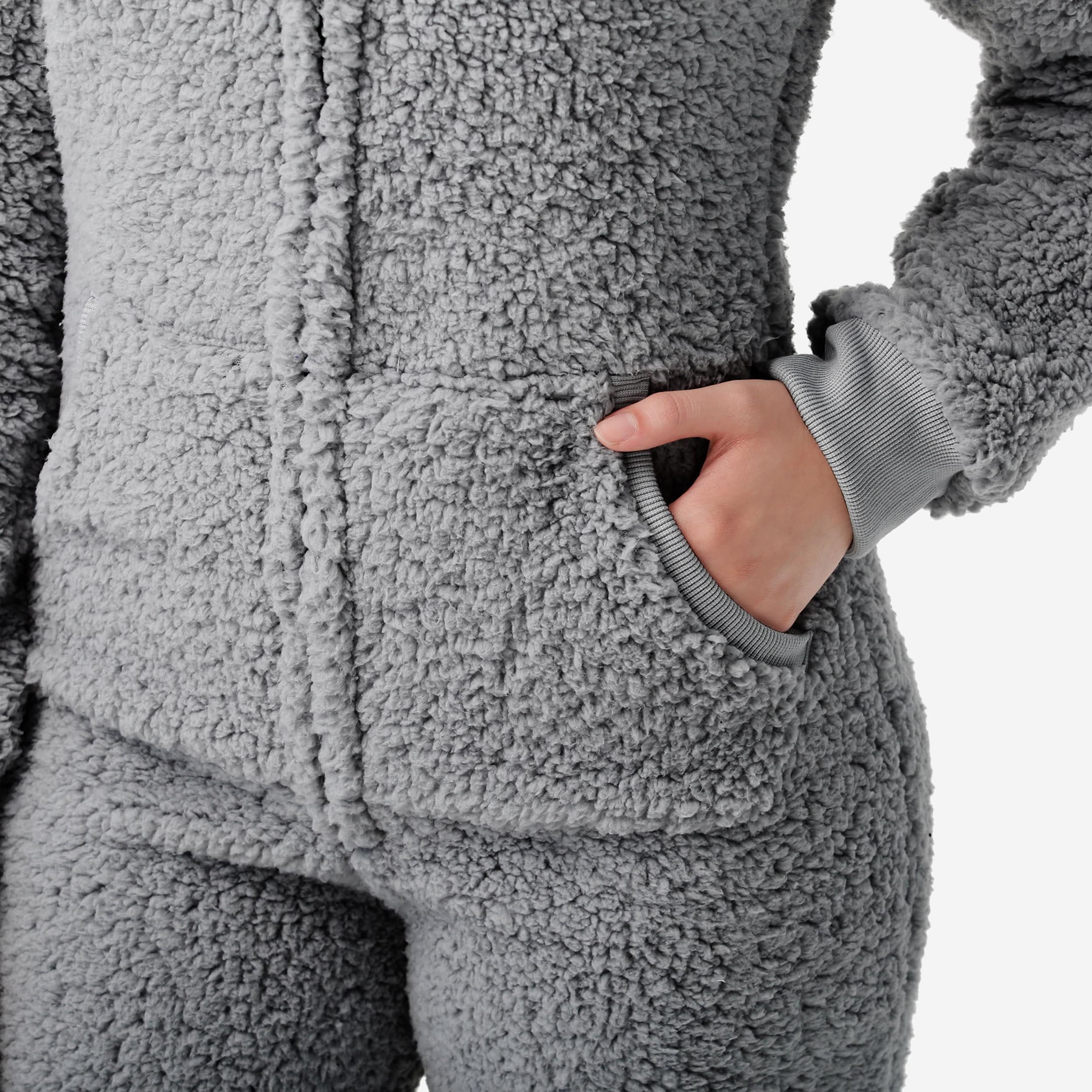 Los Angeles Rams Womens Sherpa One Piece Pajamas - Image 4