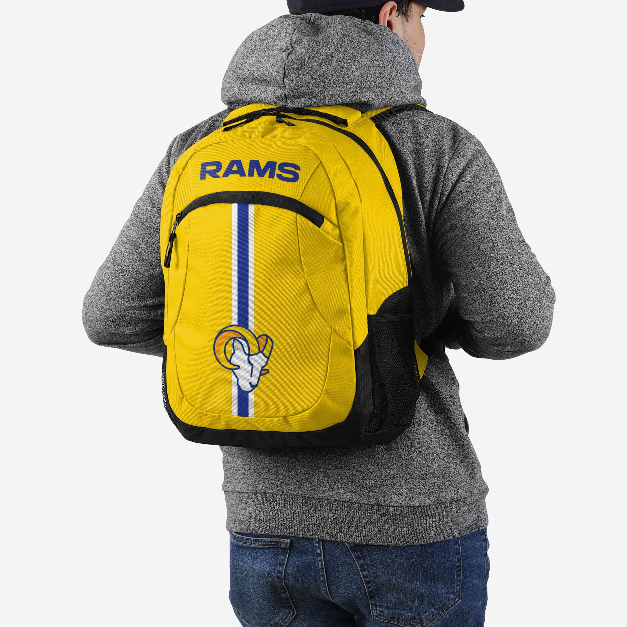 Los Angeles Rams Yellow Alternate Color Action Backpack - Image 5