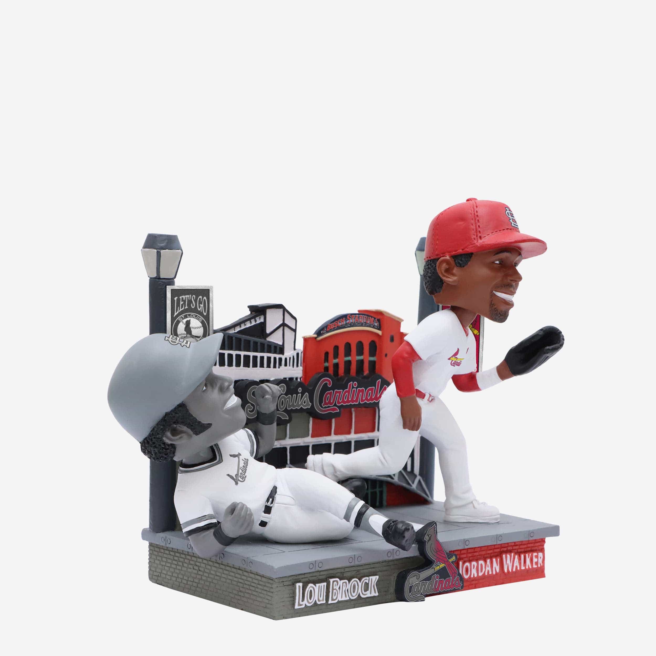 Lou Brock & Jordan Walker St Louis Cardinals Then and Now Bobblehead - Image 5