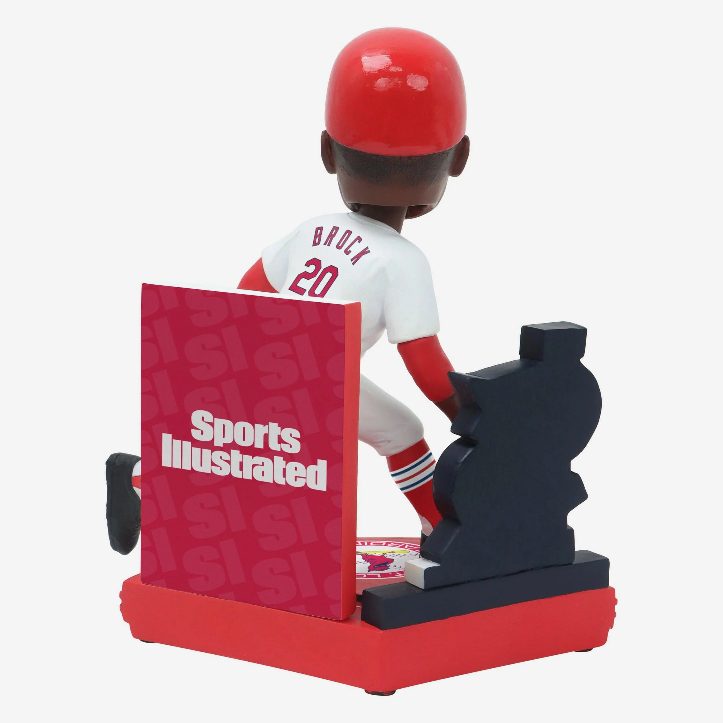 Lou Brock St Louis Cardinals 1967 World Series Sports Illustrated Cover Bobblehead - Image 6